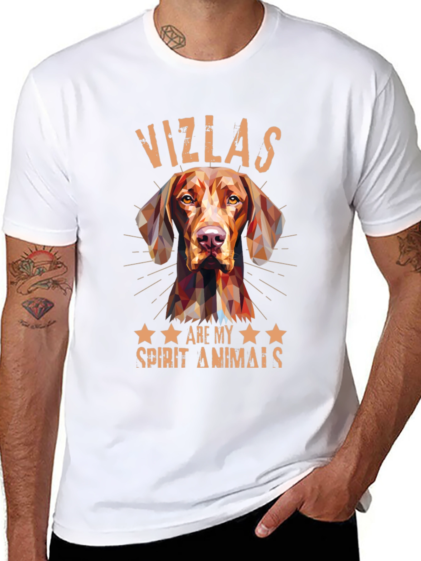 Vizsla Spirit Animal Tee - Geometric Dog Design