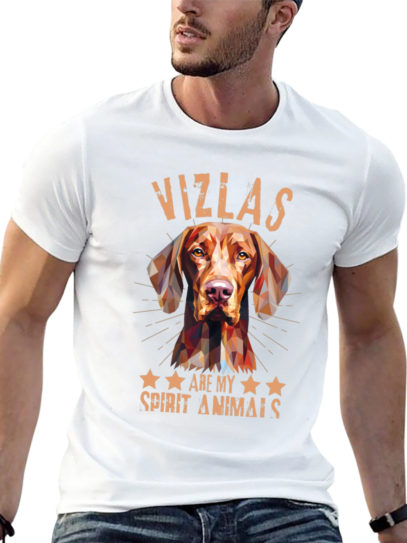Vizsla Spirit Animal Tee - Geometric Dog Design