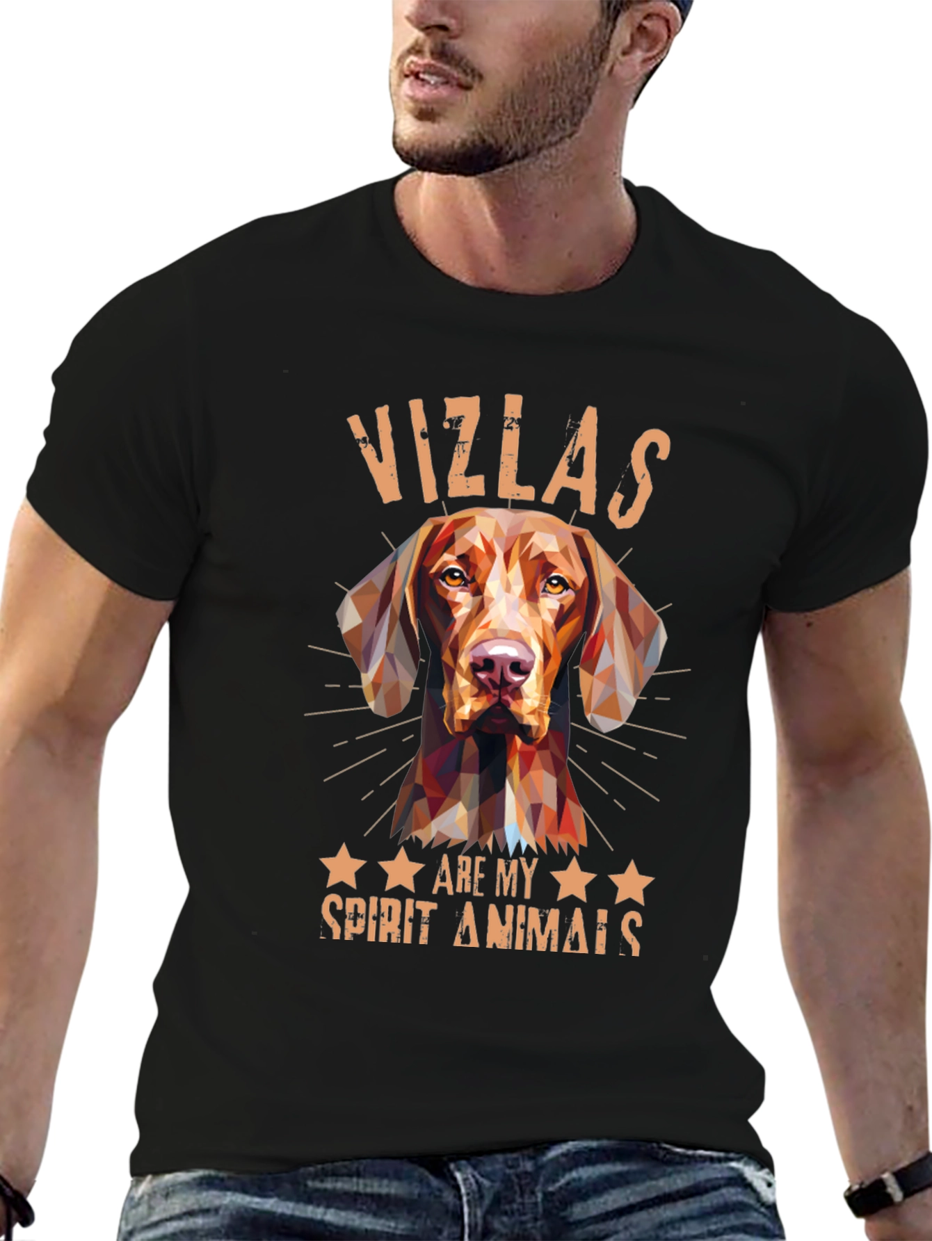 Vizsla Spirit Animal Tee - Geometric Dog Design