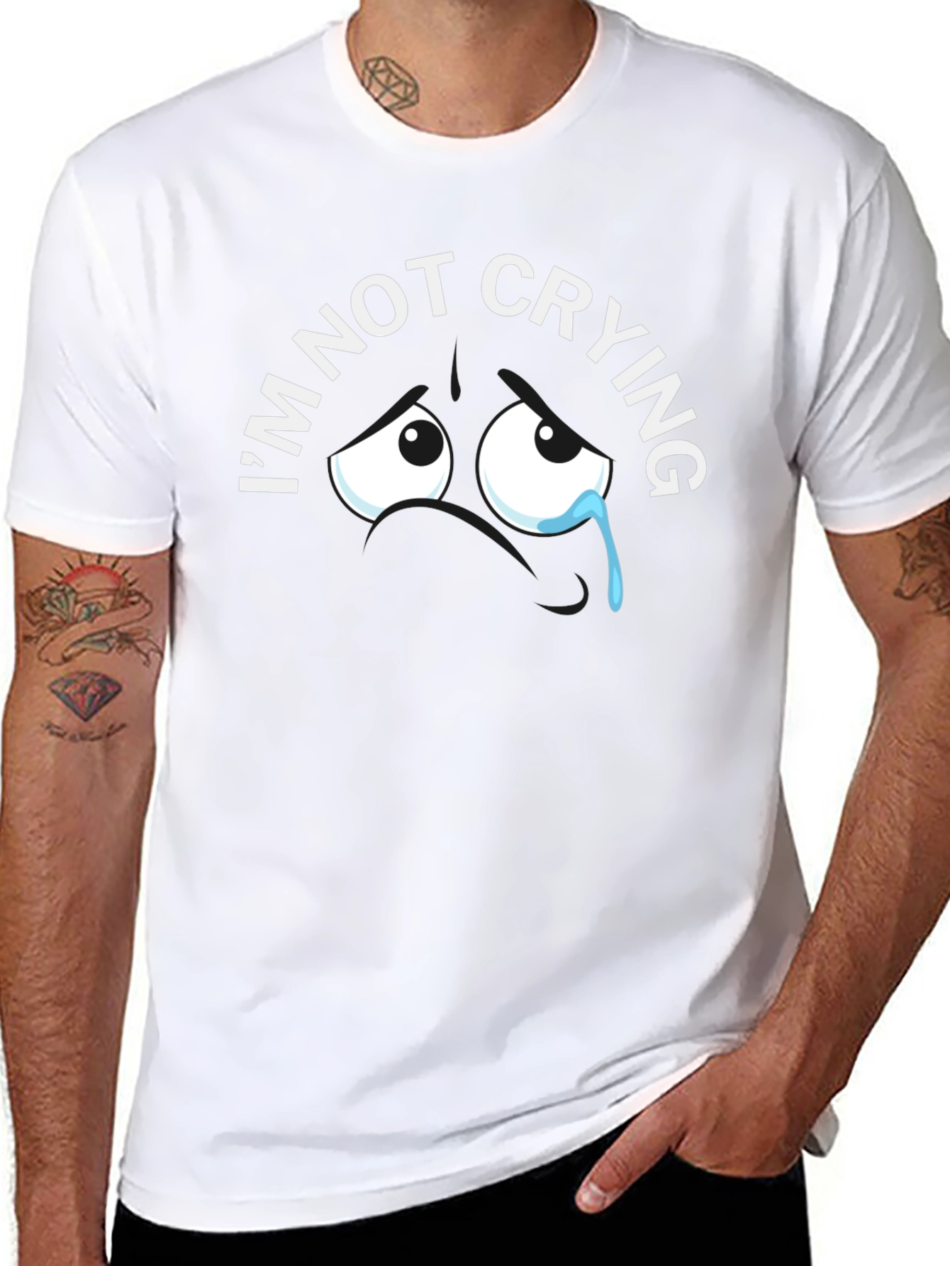 Im Not Crying Graphic Tee - Funny T-Shirt