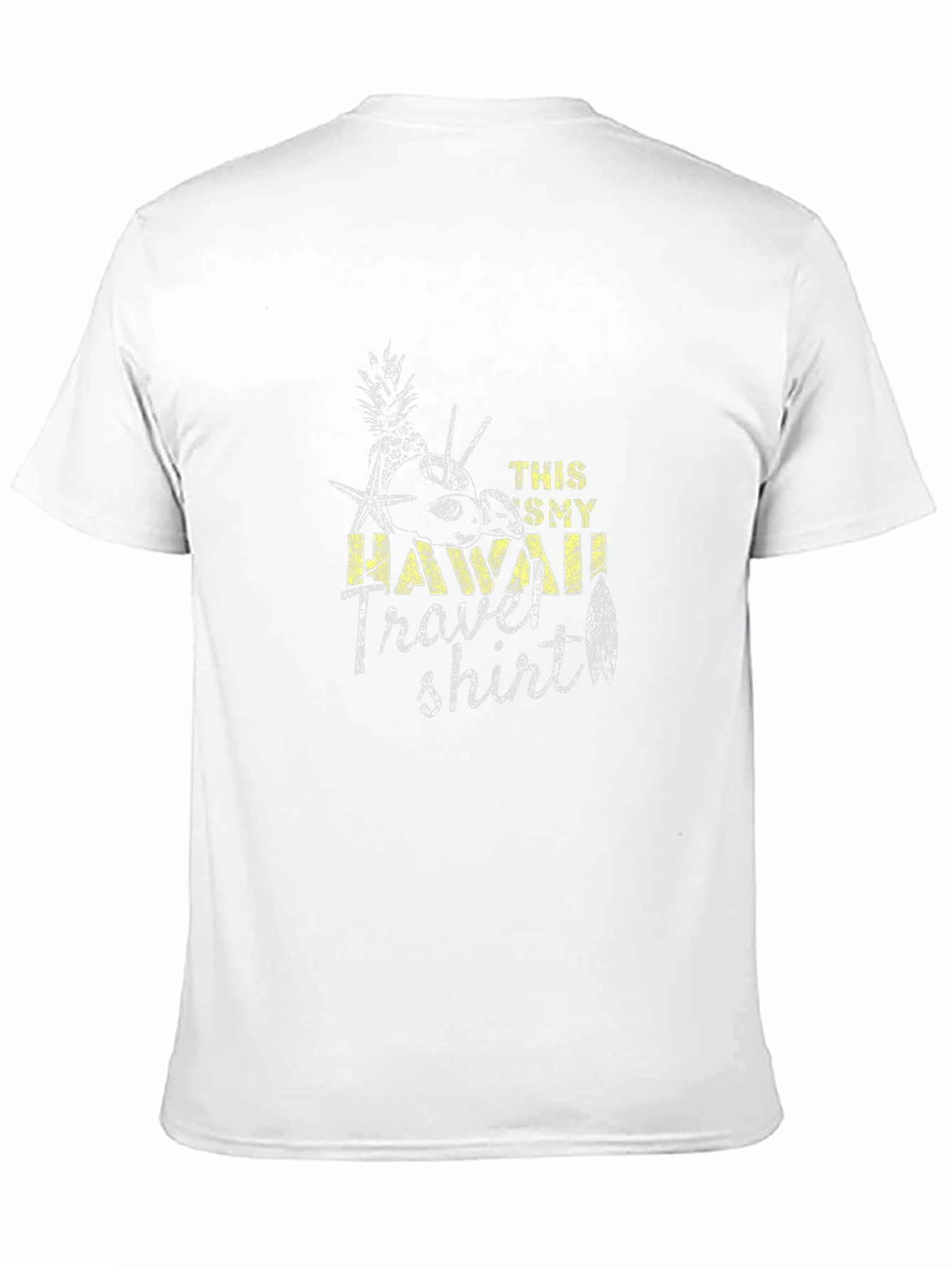 Hawaii Travel T-Shirt - Black Cotton Tee