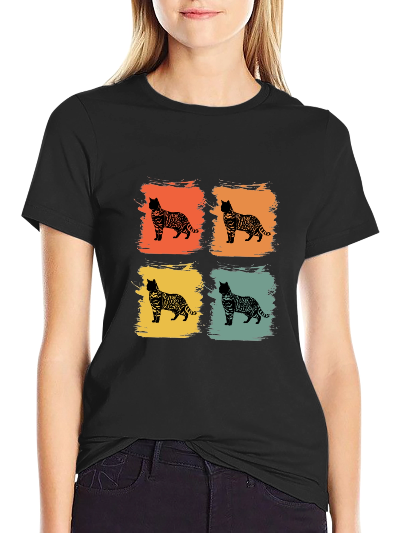 Retro Bengal Cat T-Shirt