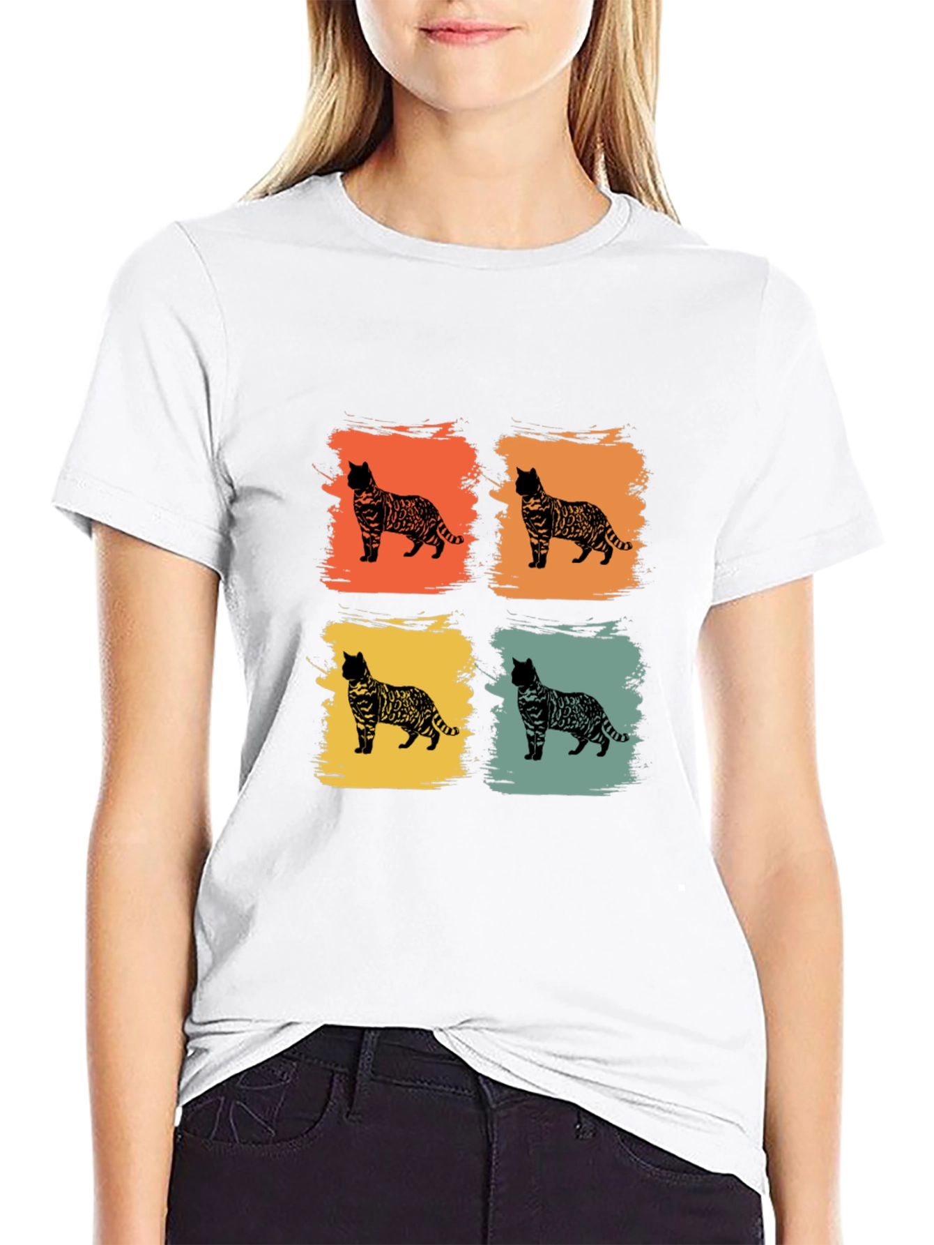 Retro Bengal Cat T-Shirt