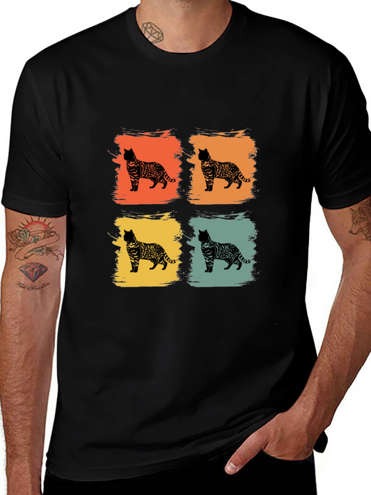 Retro Bengal Cat T-Shirt