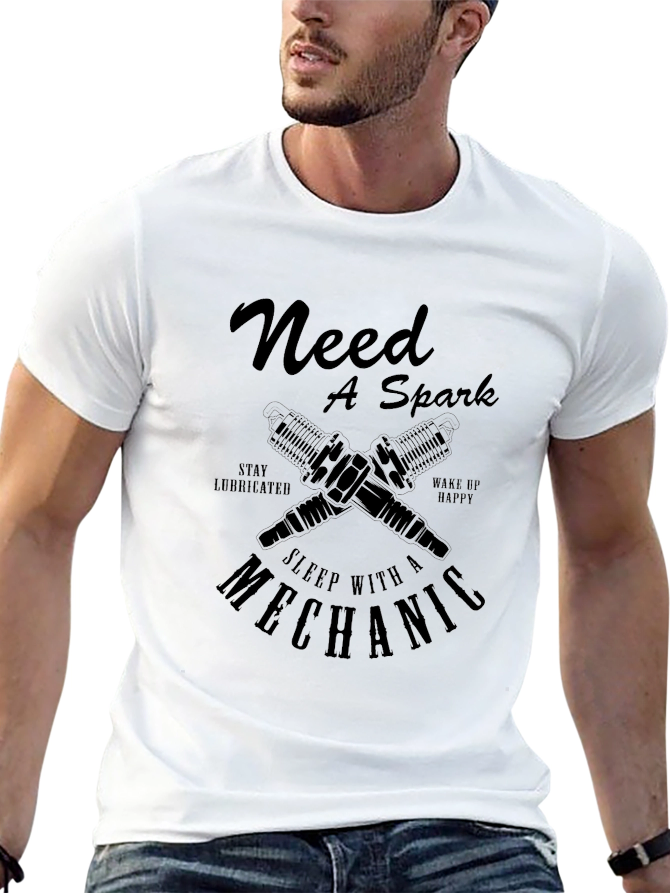 Need A Spark Mechanic Graphic Tee