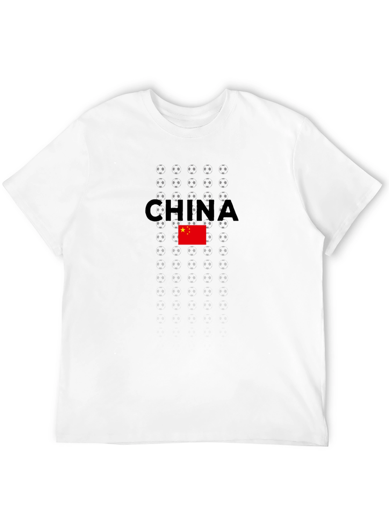 China Soccer Flag Graphic T-Shirt