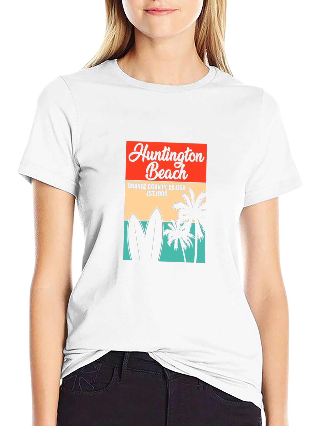 Huntington Beach Retro Graphic T-Shirt