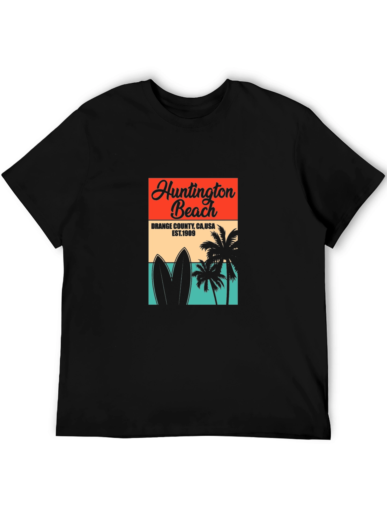 Huntington Beach Retro Graphic T-Shirt