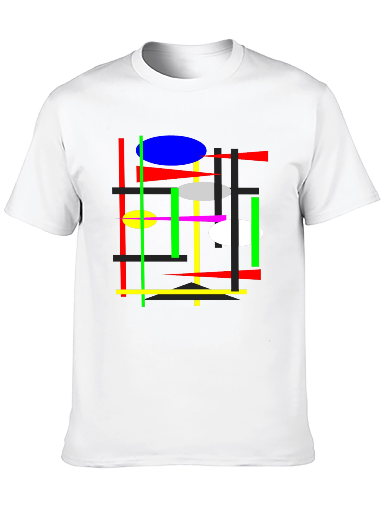 Abstract Graphic Tee - Mens Black T-Shirt