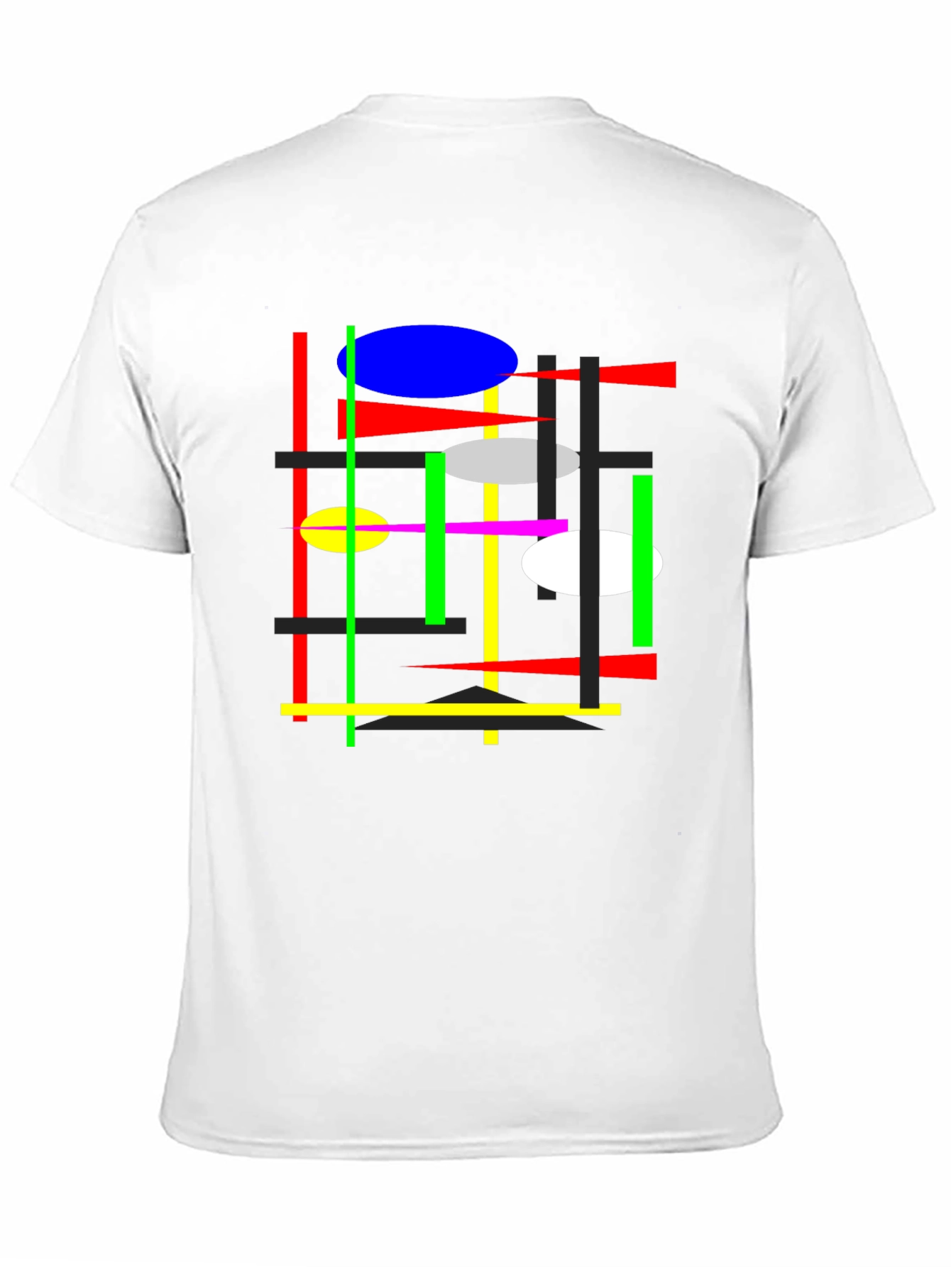 Abstract Graphic Tee - Mens Black T-Shirt