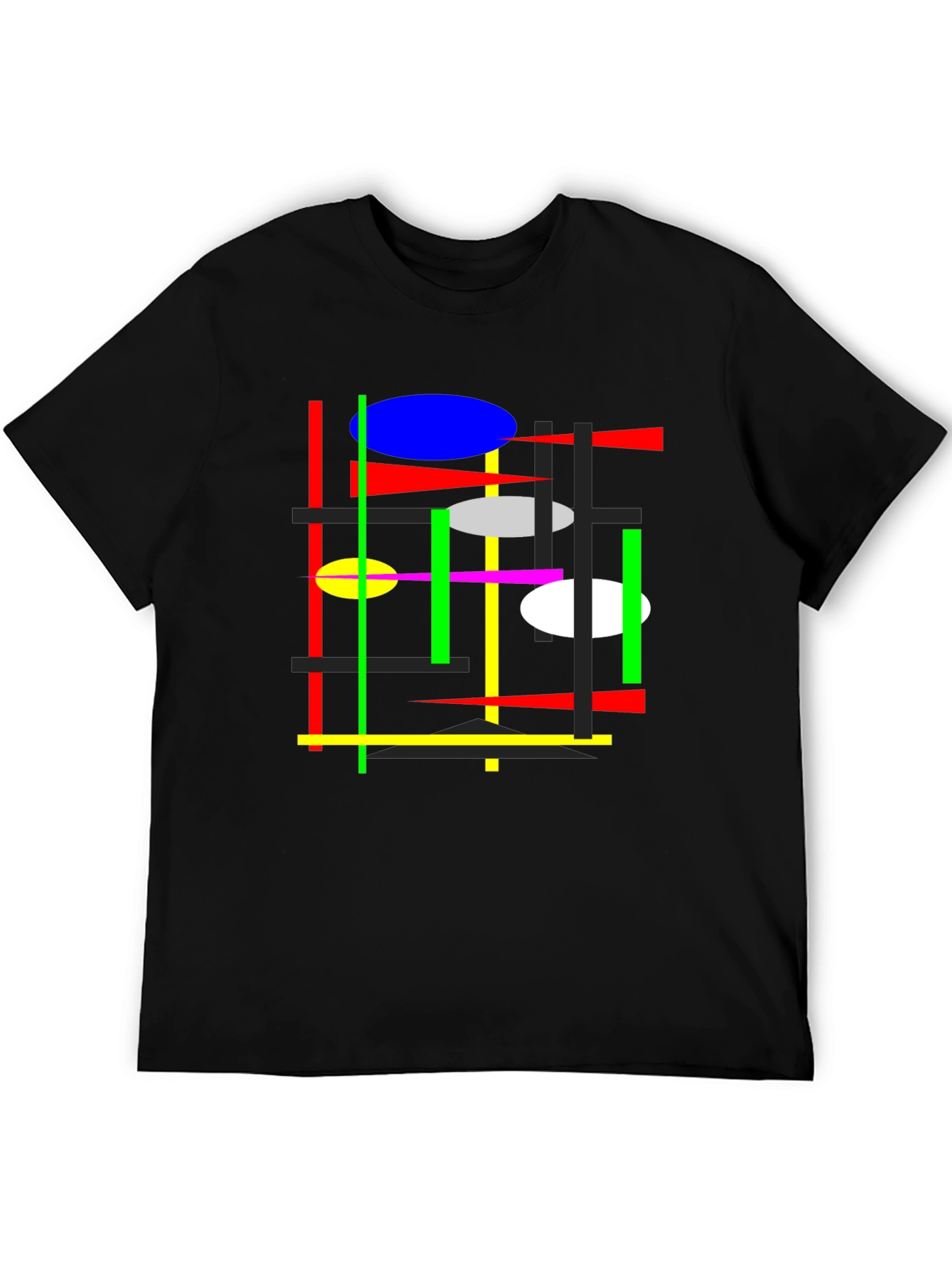 Abstract Graphic Tee - Mens Black T-Shirt