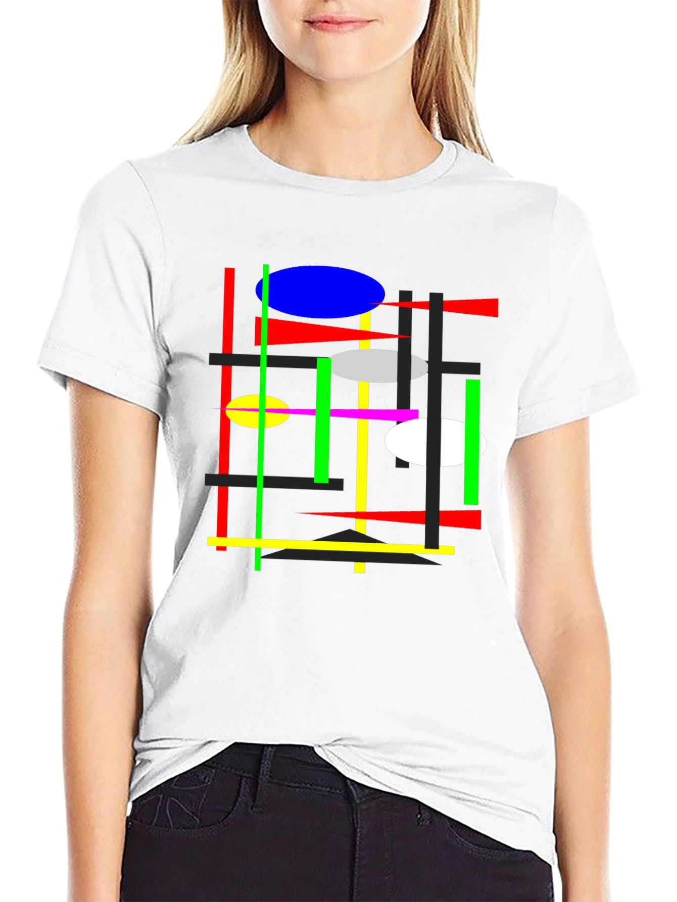 Abstract Graphic Tee - Mens Black T-Shirt