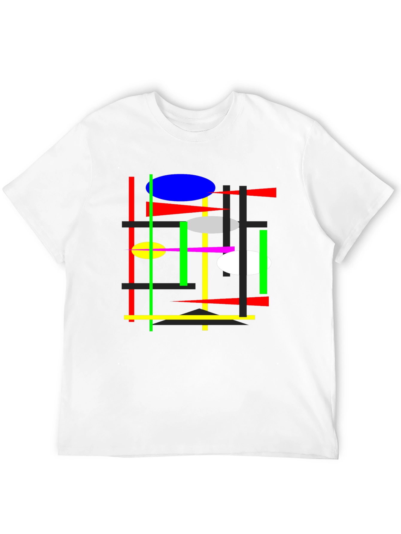 Abstract Graphic Tee - Mens Black T-Shirt