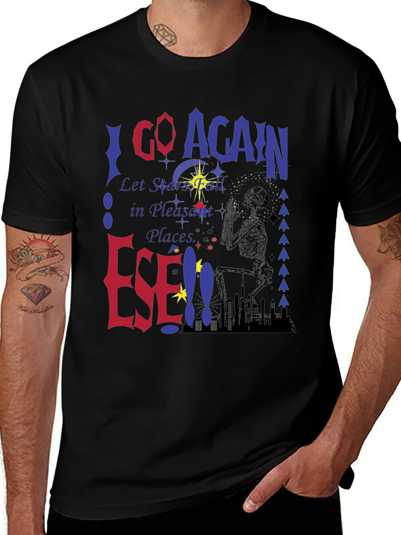 Unique Graphic Print T-Shirt