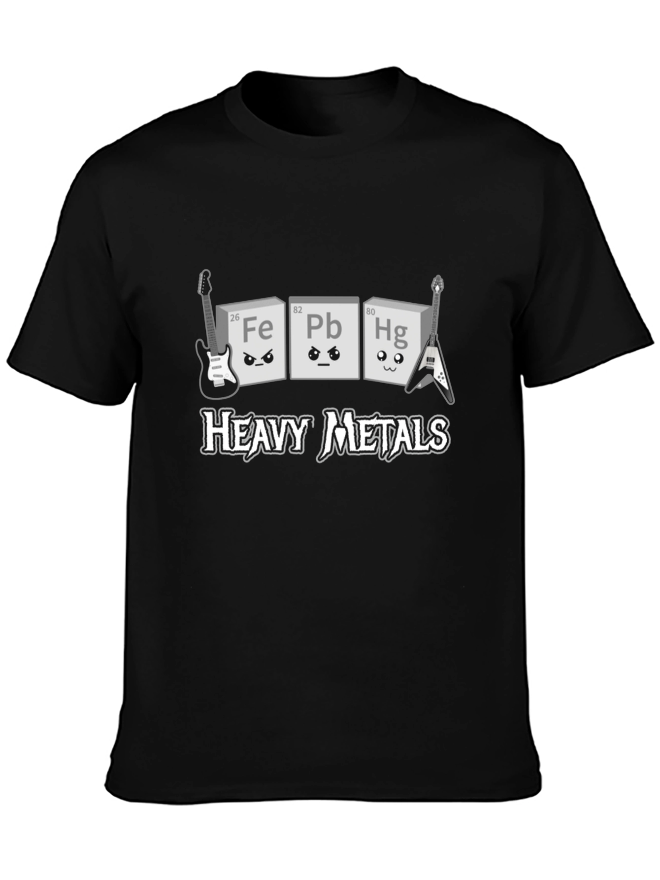 Heavy Metals T-Shirt Periodic Table Elements Band Tee