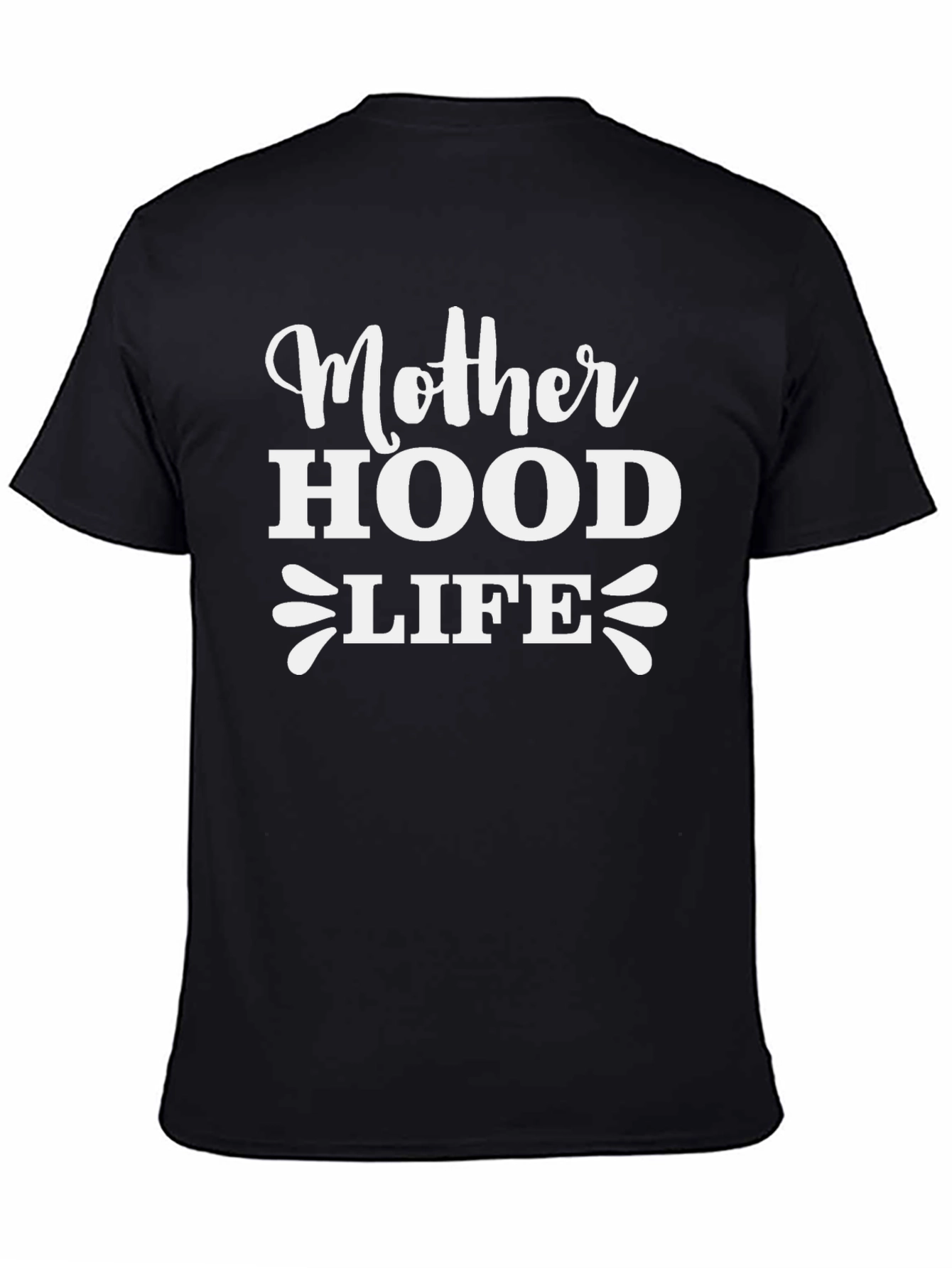 Motherhood Life Graphic T-Shirt - Black