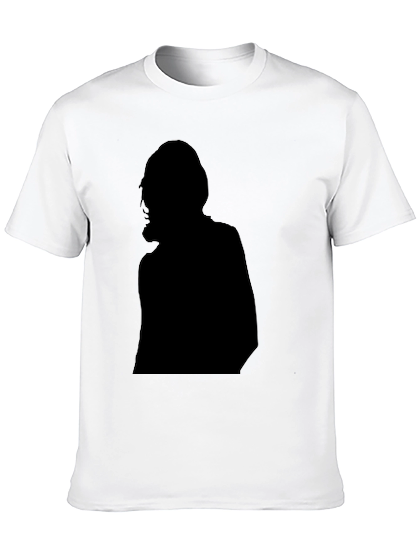 Silhouette Graphic Black Tee Shirt