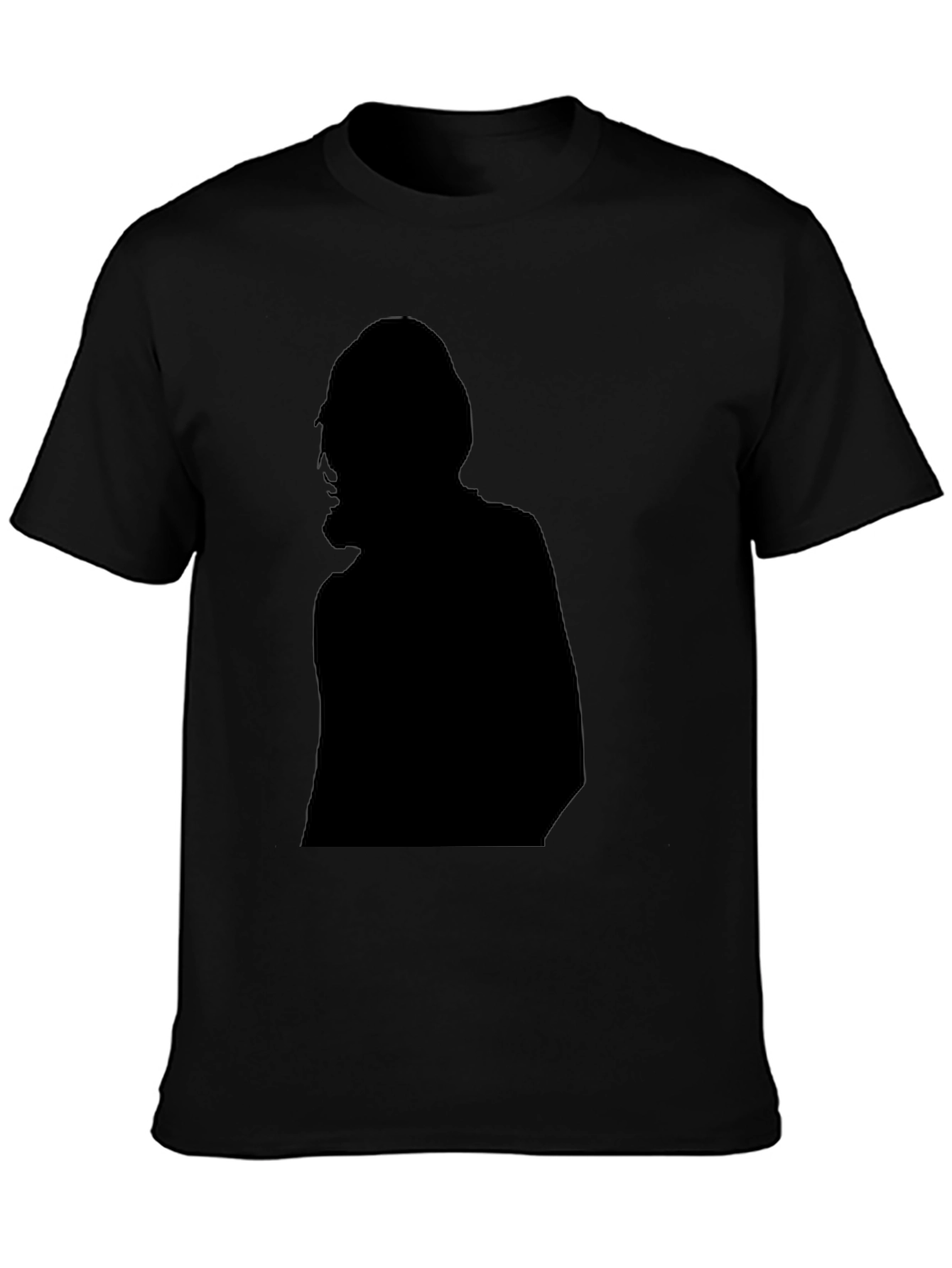 Silhouette Graphic Black Tee Shirt