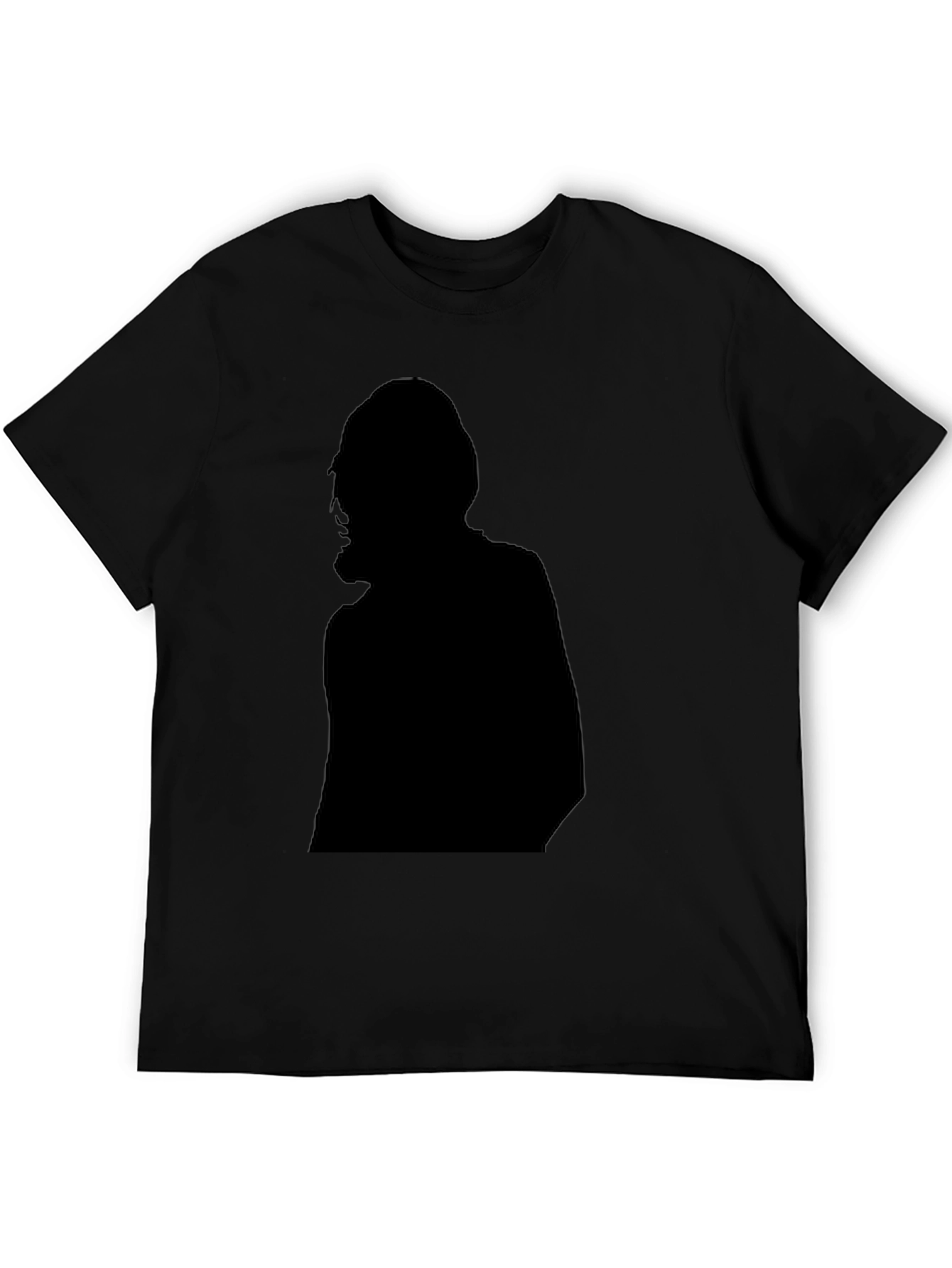 Silhouette Graphic Black Tee Shirt
