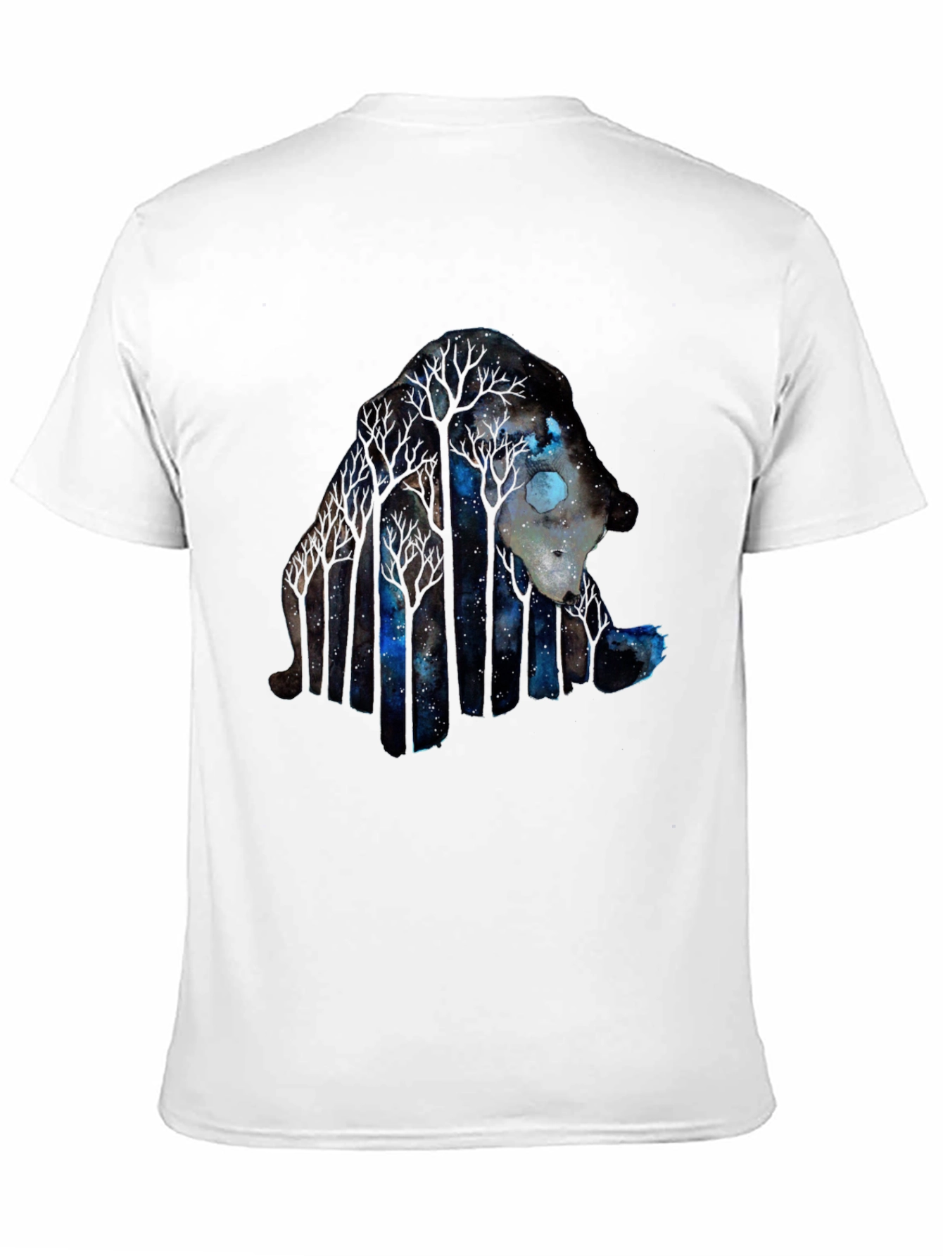 Night Forest Wolf Graphic Tee
