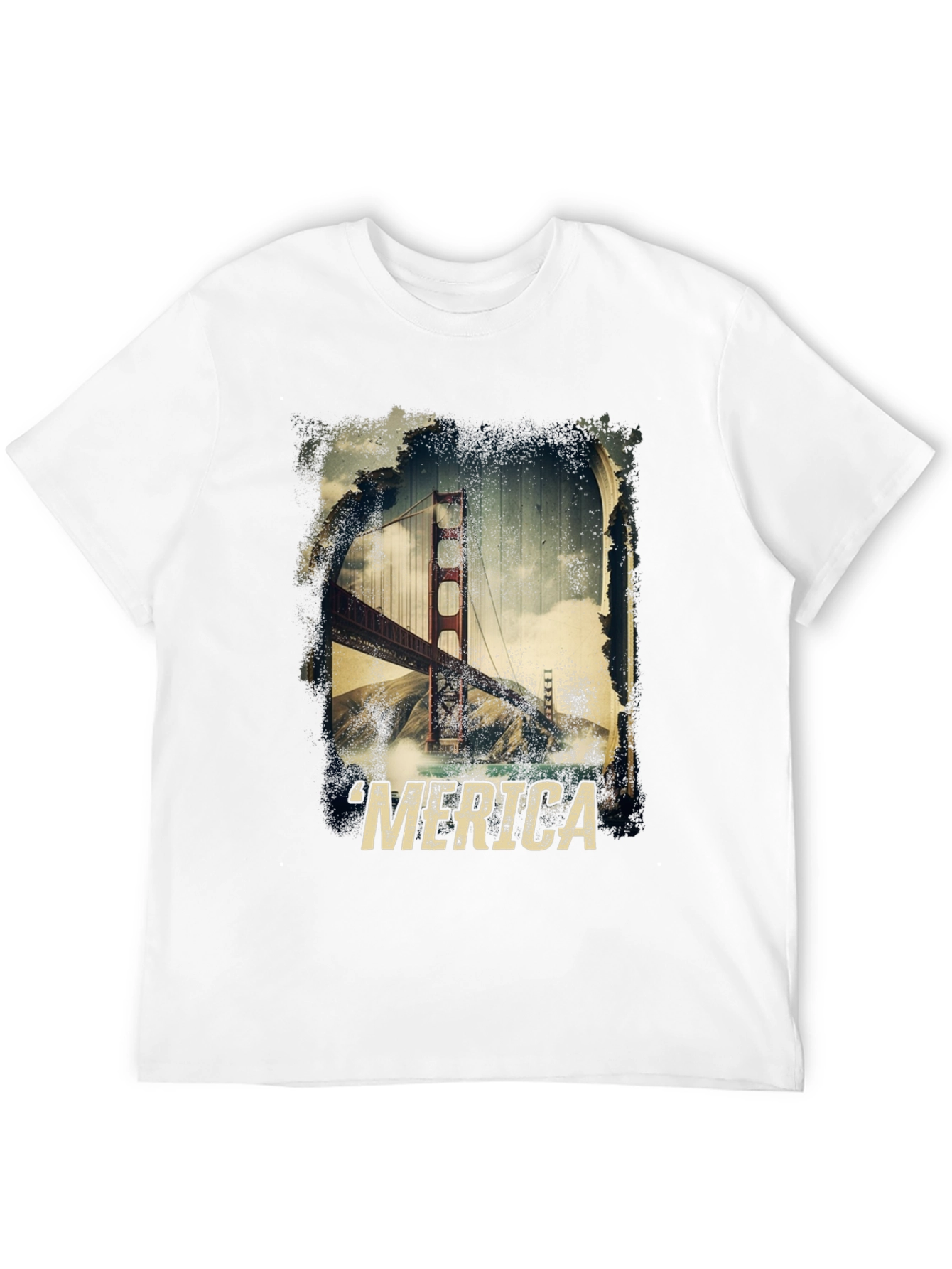 Golden Gate Bridge Merica T-Shirt