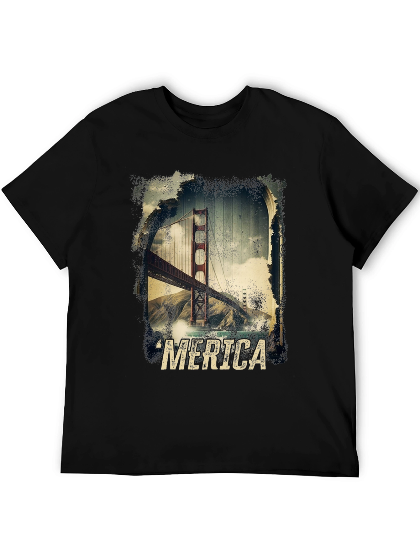 Golden Gate Bridge Merica T-Shirt