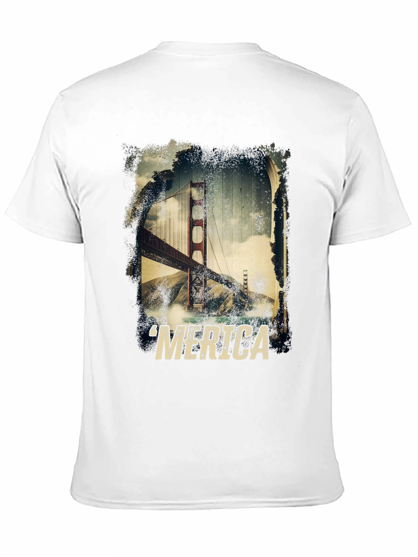 Golden Gate Bridge Merica T-Shirt