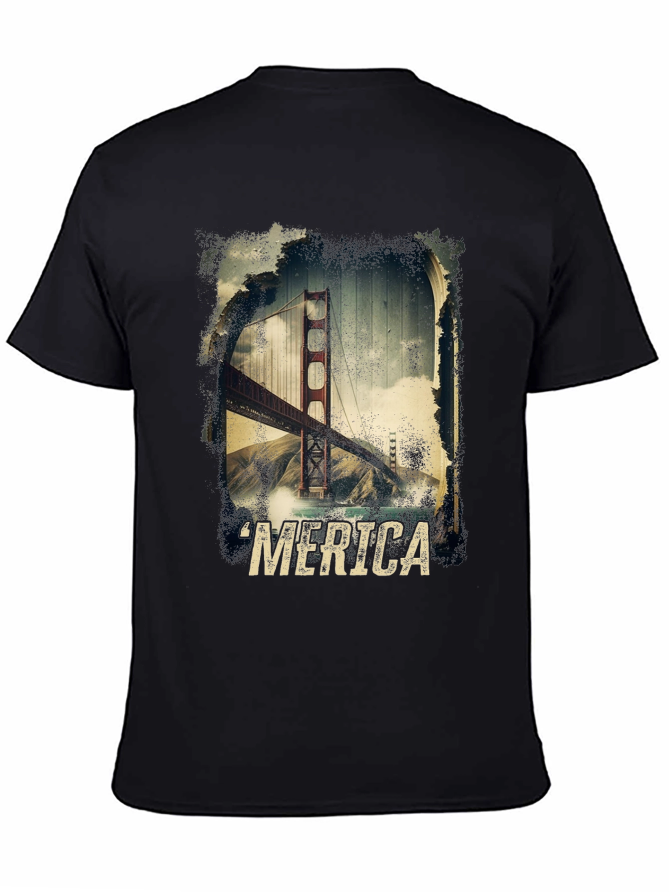 Golden Gate Bridge Merica T-Shirt
