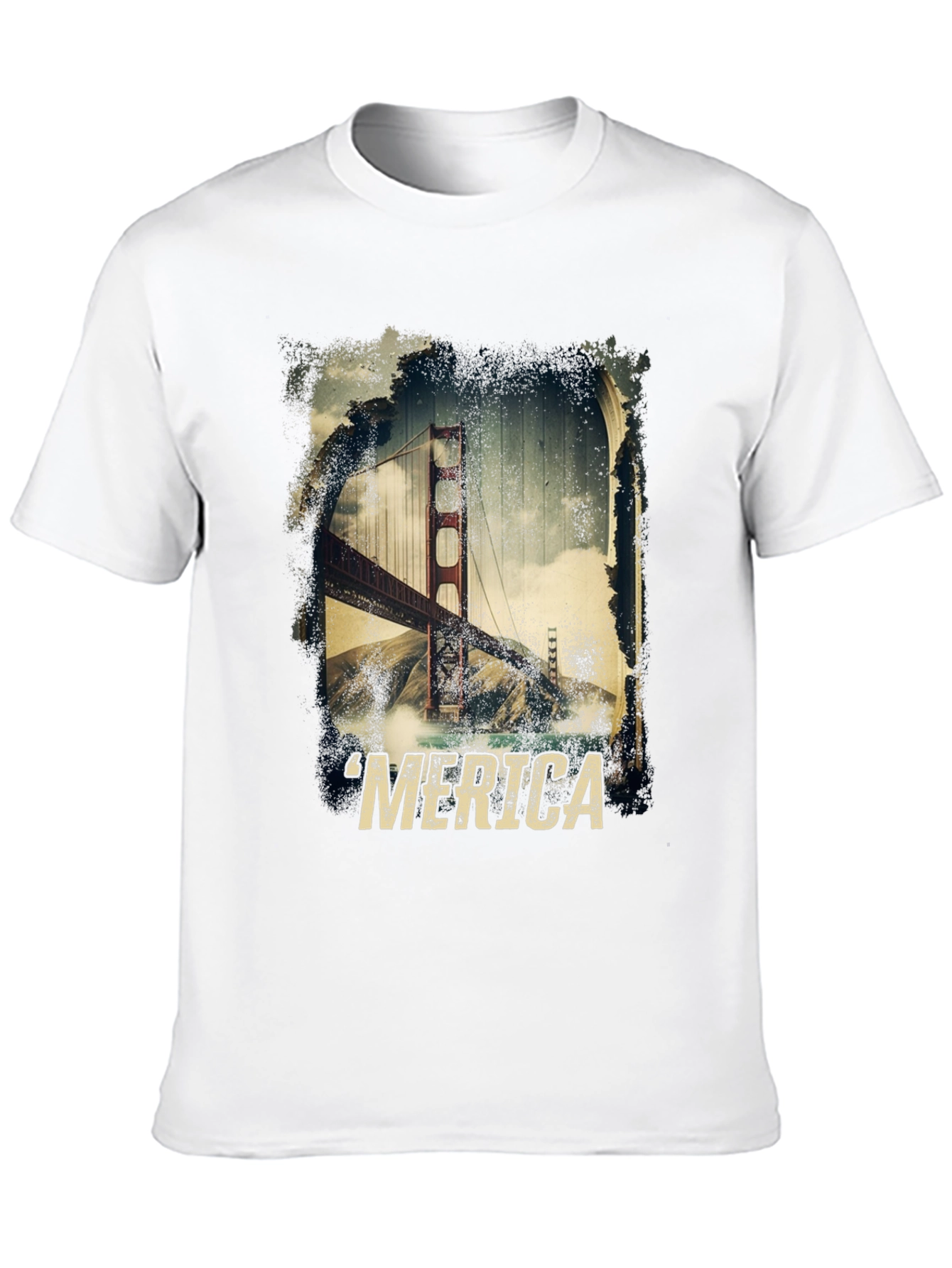 Golden Gate Bridge Merica T-Shirt