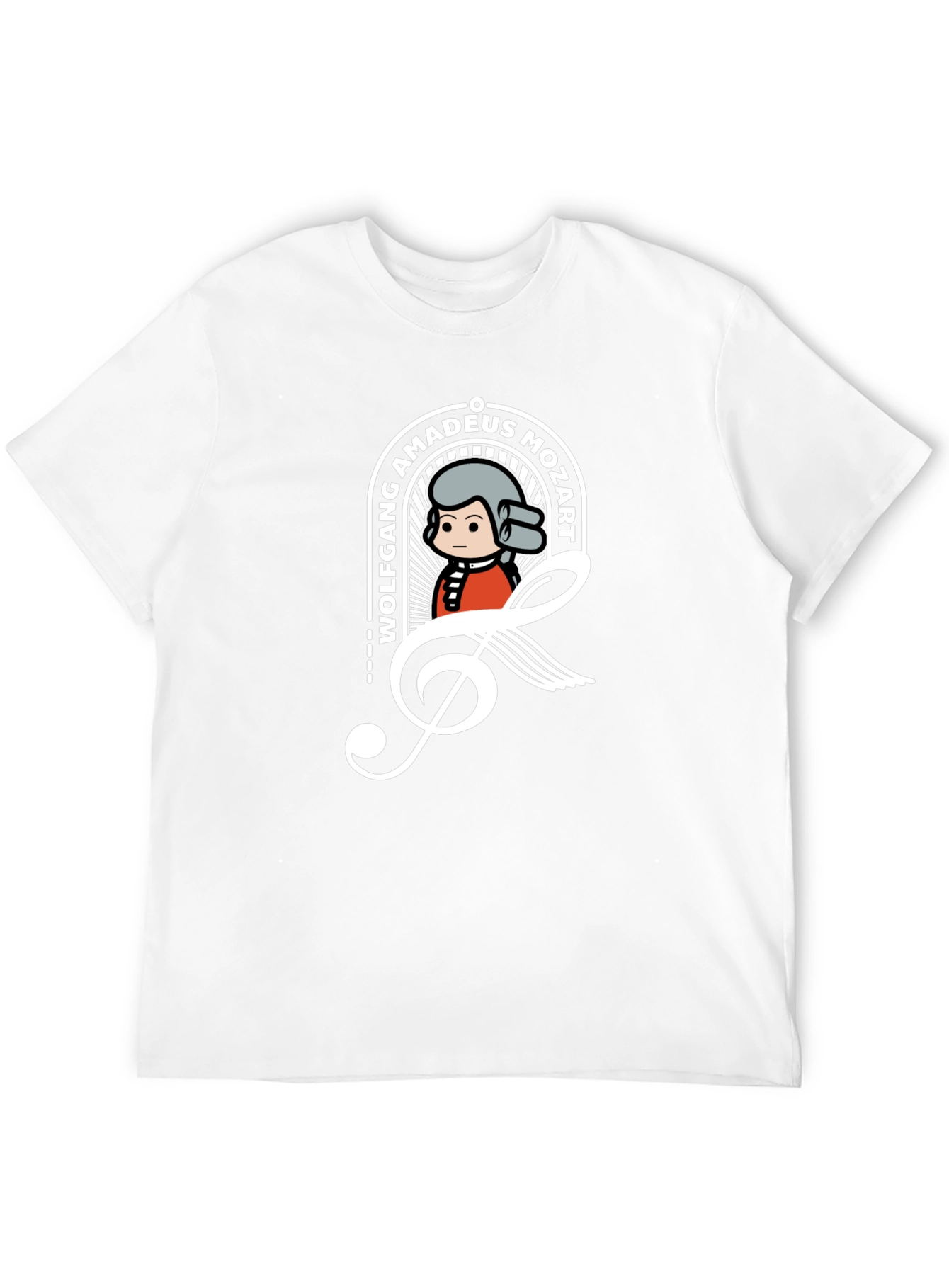 Mozart Treble Clef Graphic Tee - Black T-Shirt