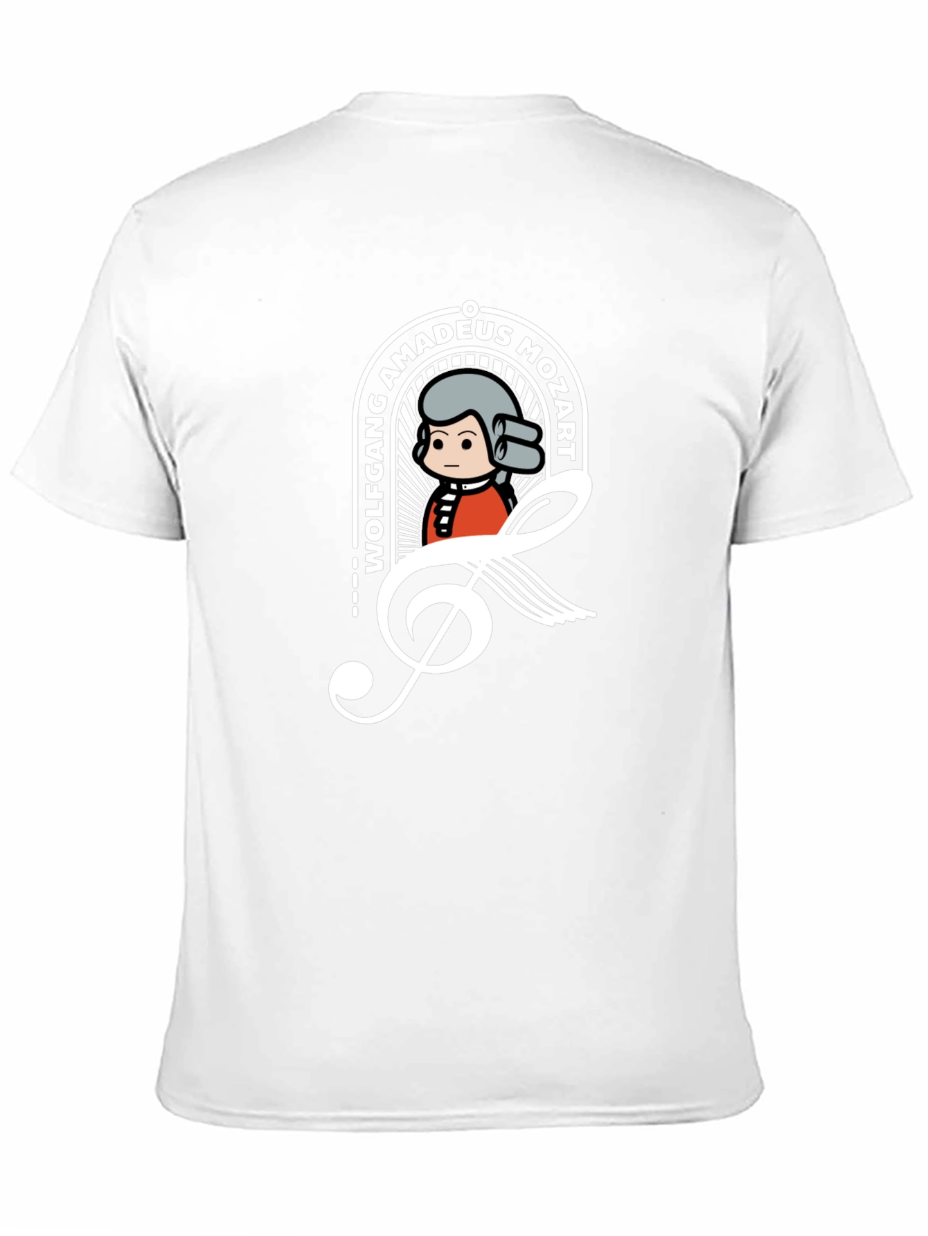 Mozart Treble Clef Graphic Tee - Black T-Shirt