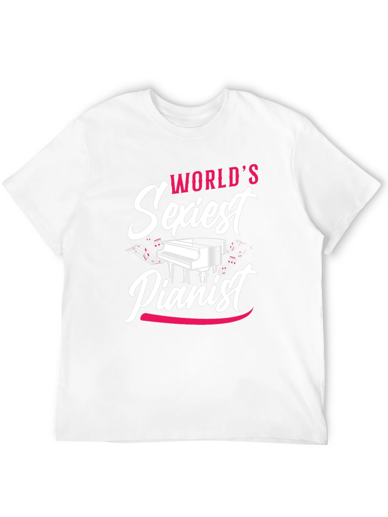 Worlds Sexiest Pianist Black T-Shirt