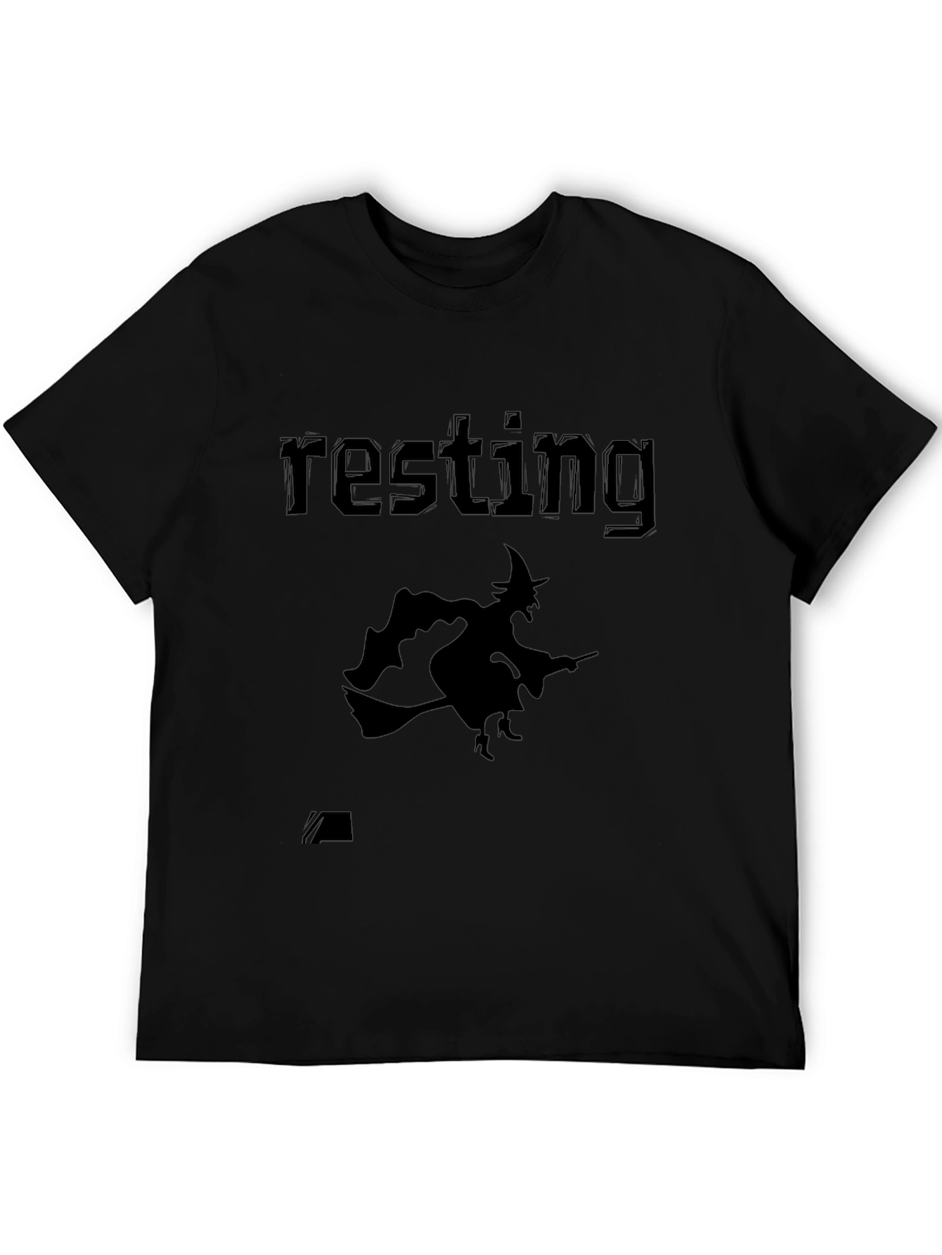 Resting Witch Face Halloween Graphic T-Shirt