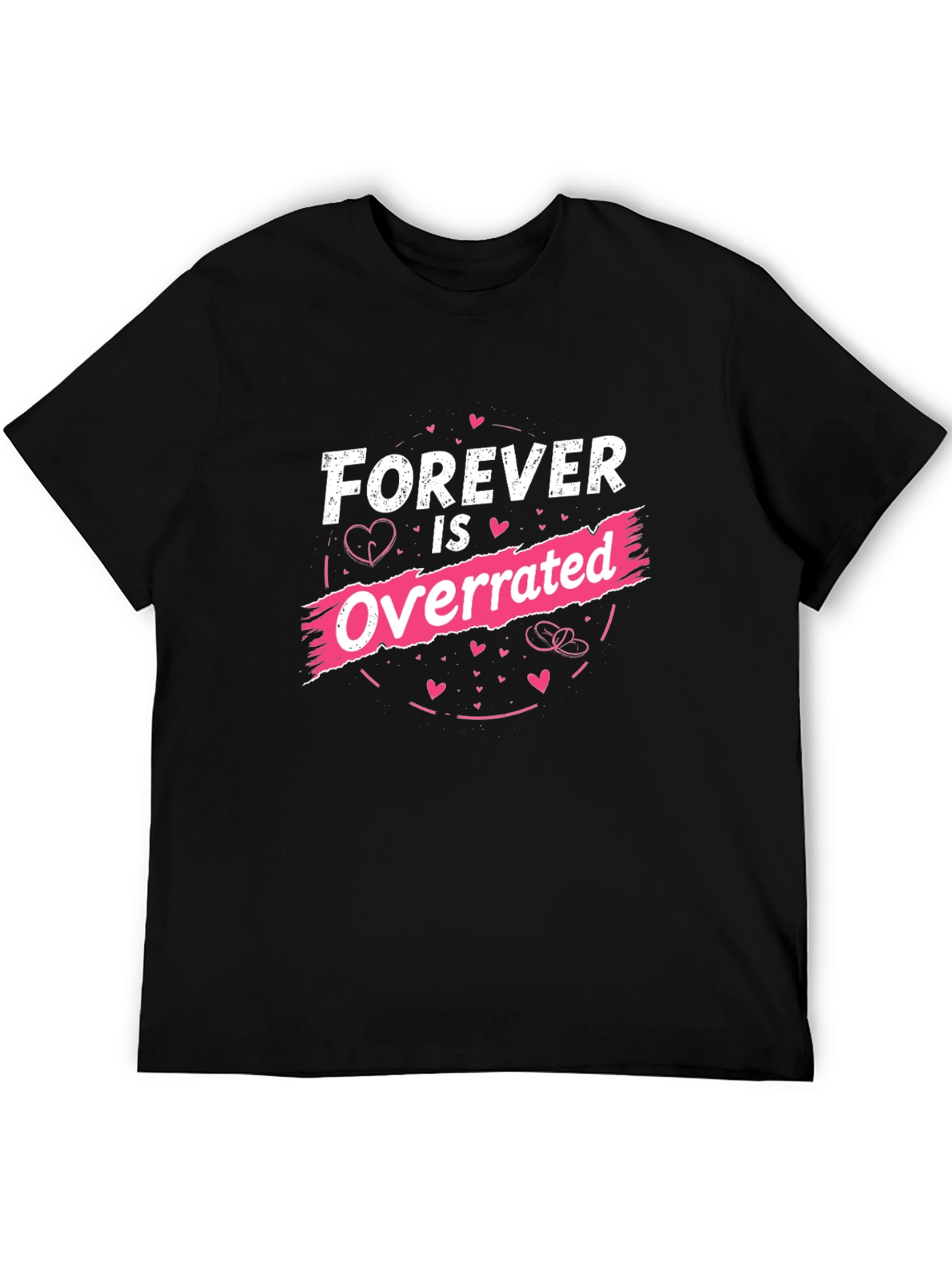 Forever is Overrated Graphic Tee - Black