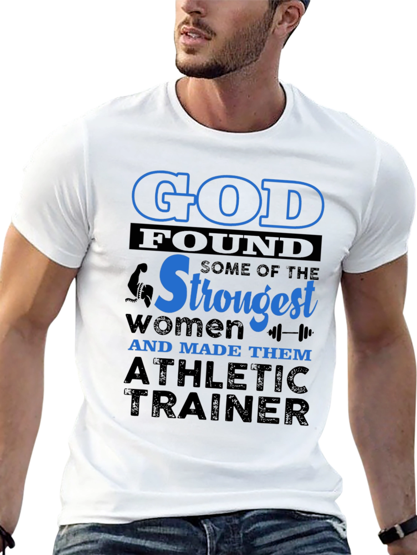 Strongest Women Athletic Trainer Graphic Tee