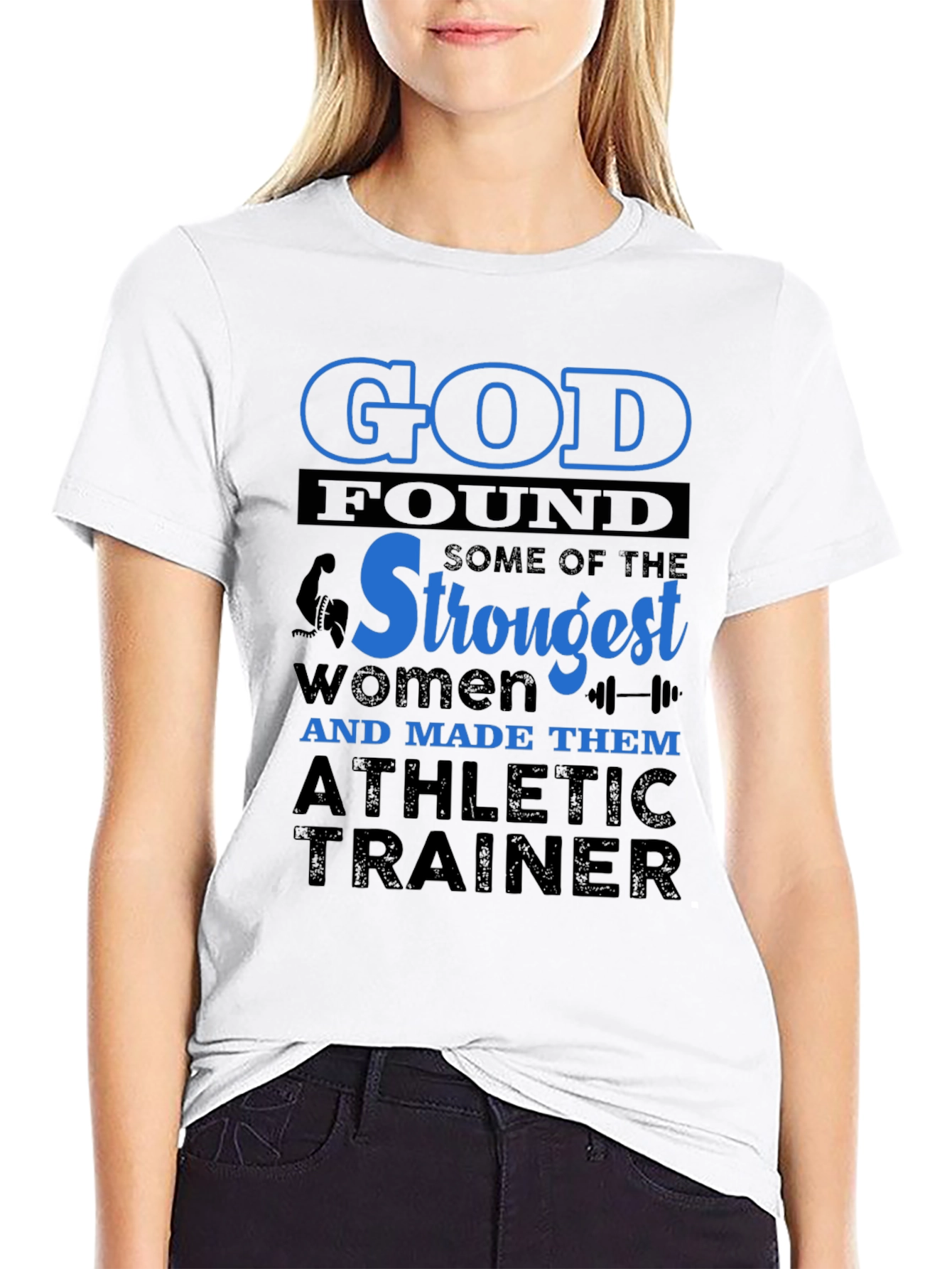 Strongest Women Athletic Trainer Graphic Tee