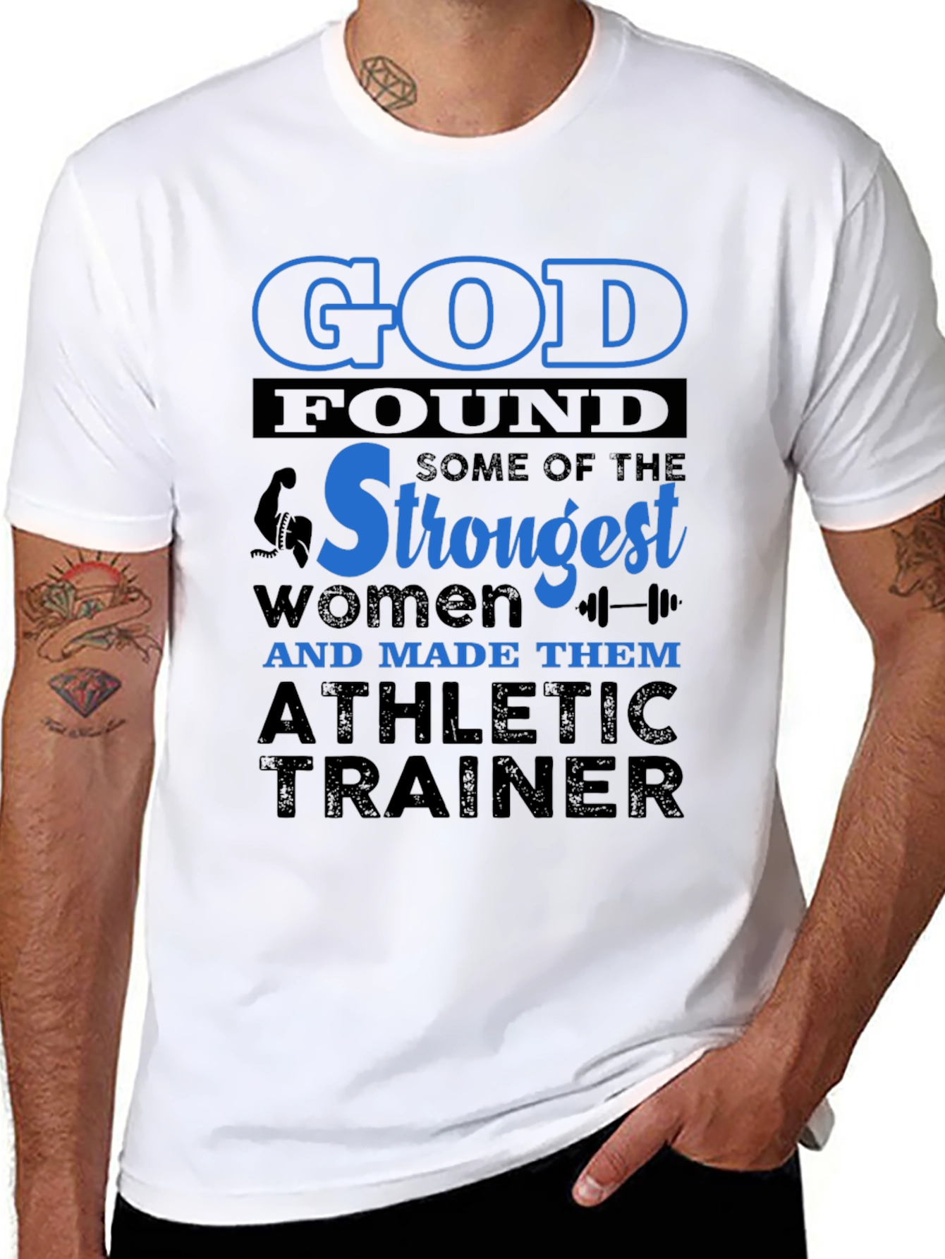 Strongest Women Athletic Trainer Graphic Tee
