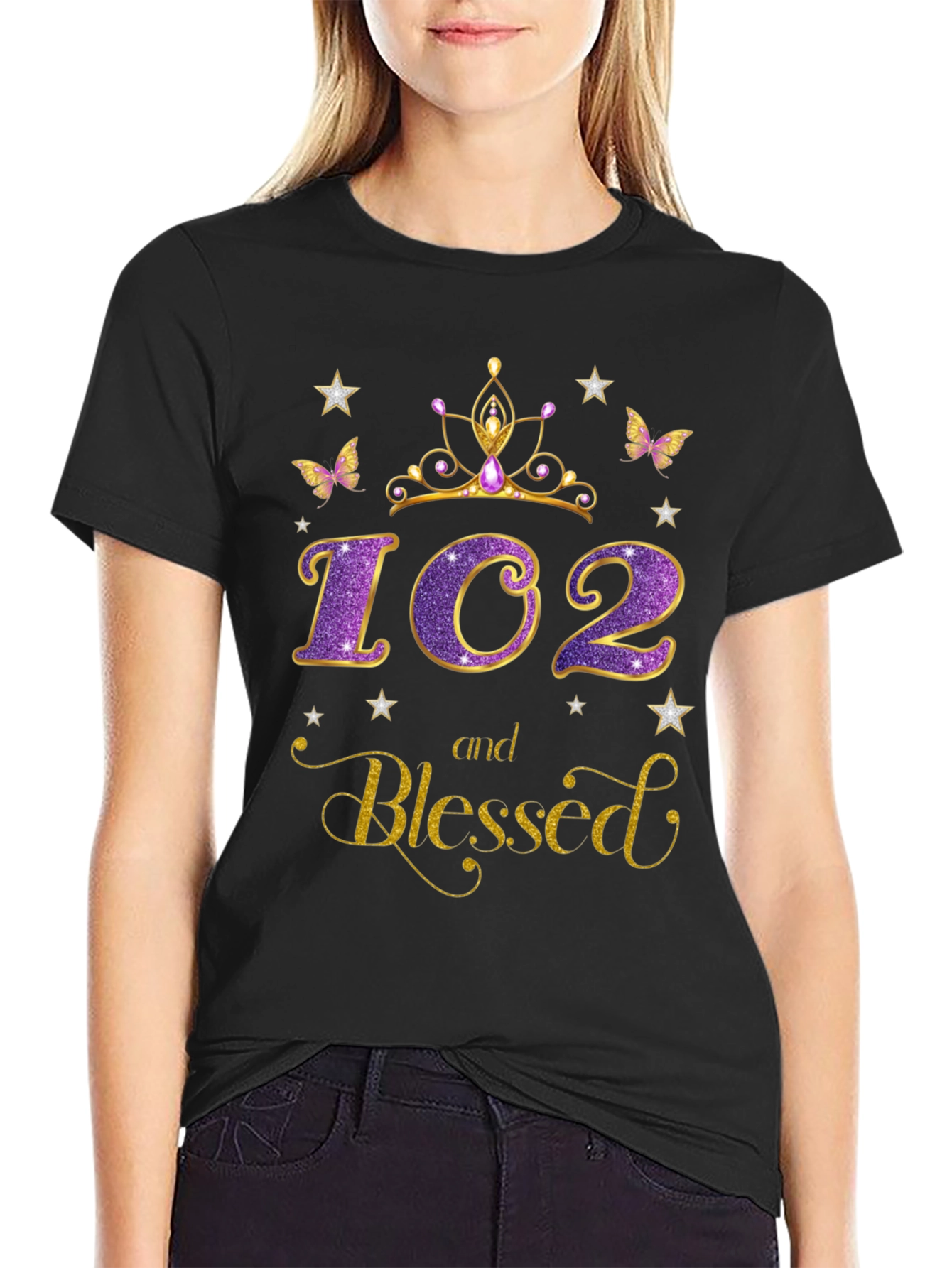 102 and Blessed Graphic Tee