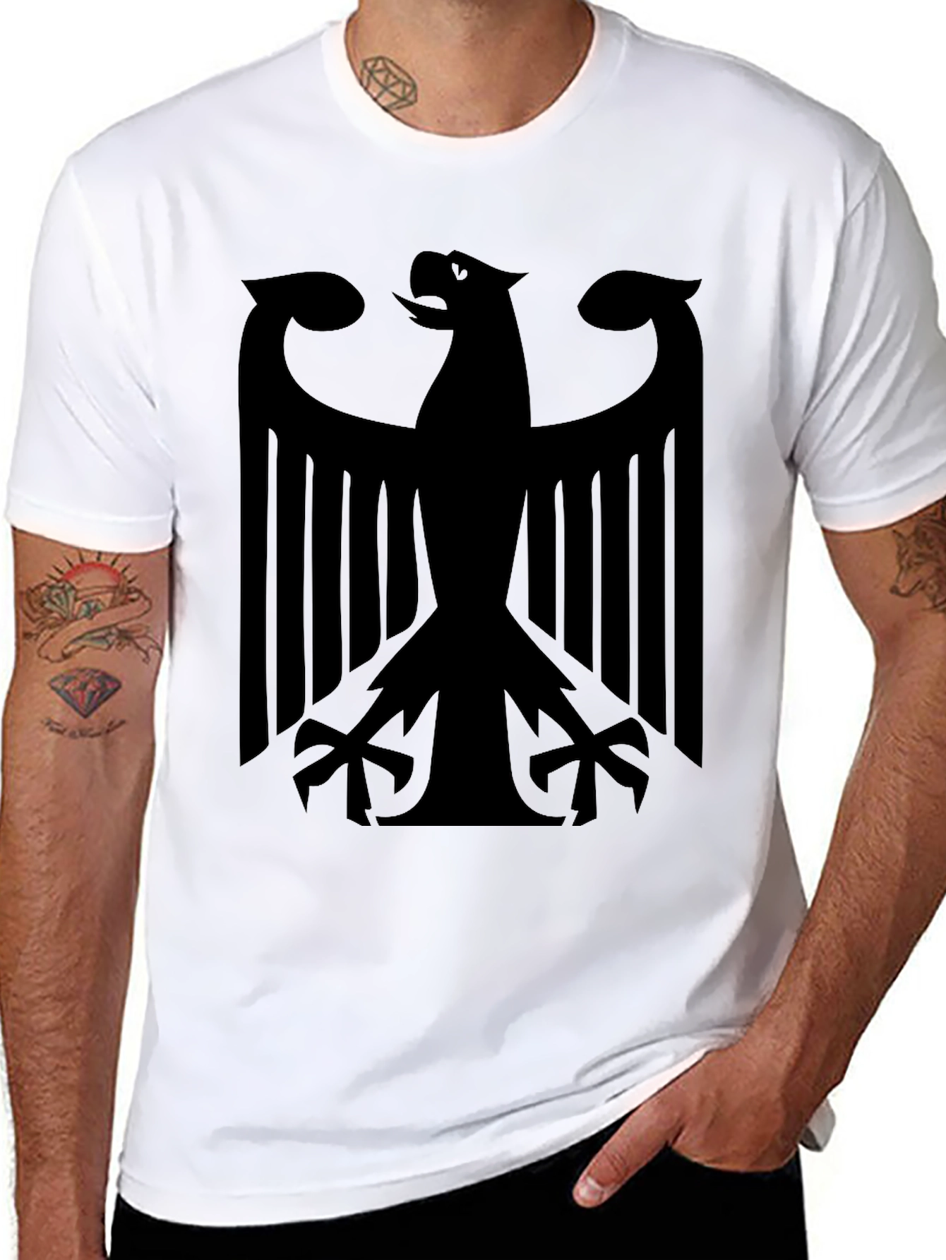 Black Eagle Graphic Tee - Menswear