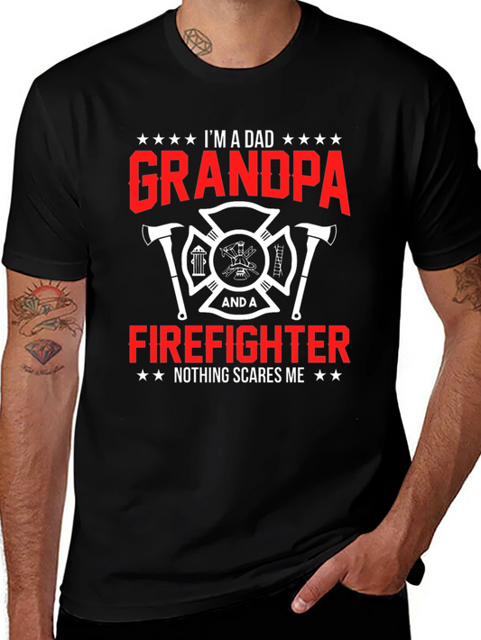 Dad Grandpa Firefighter T-Shirt