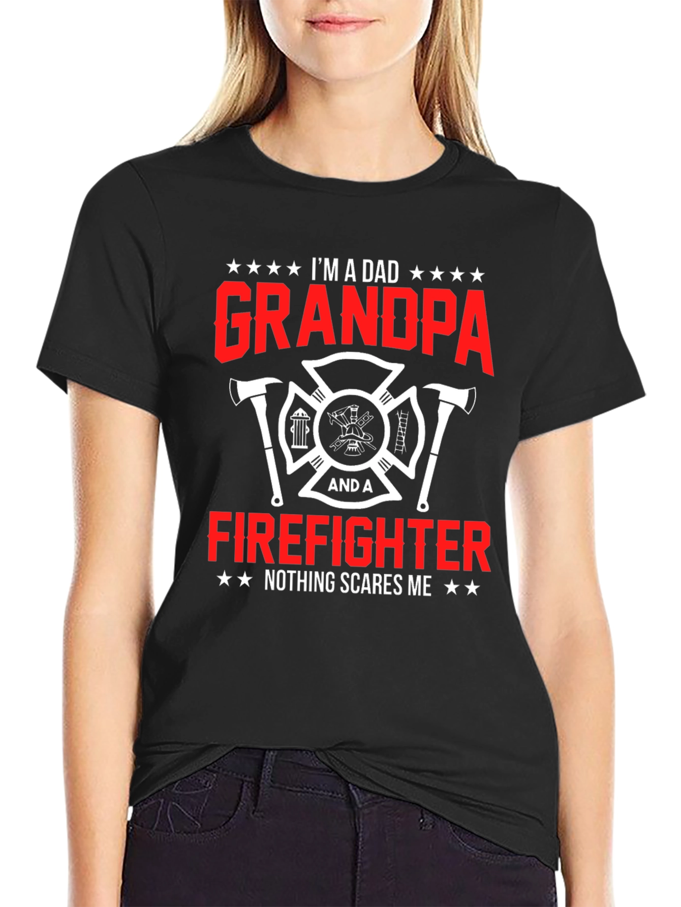 Dad Grandpa Firefighter T-Shirt