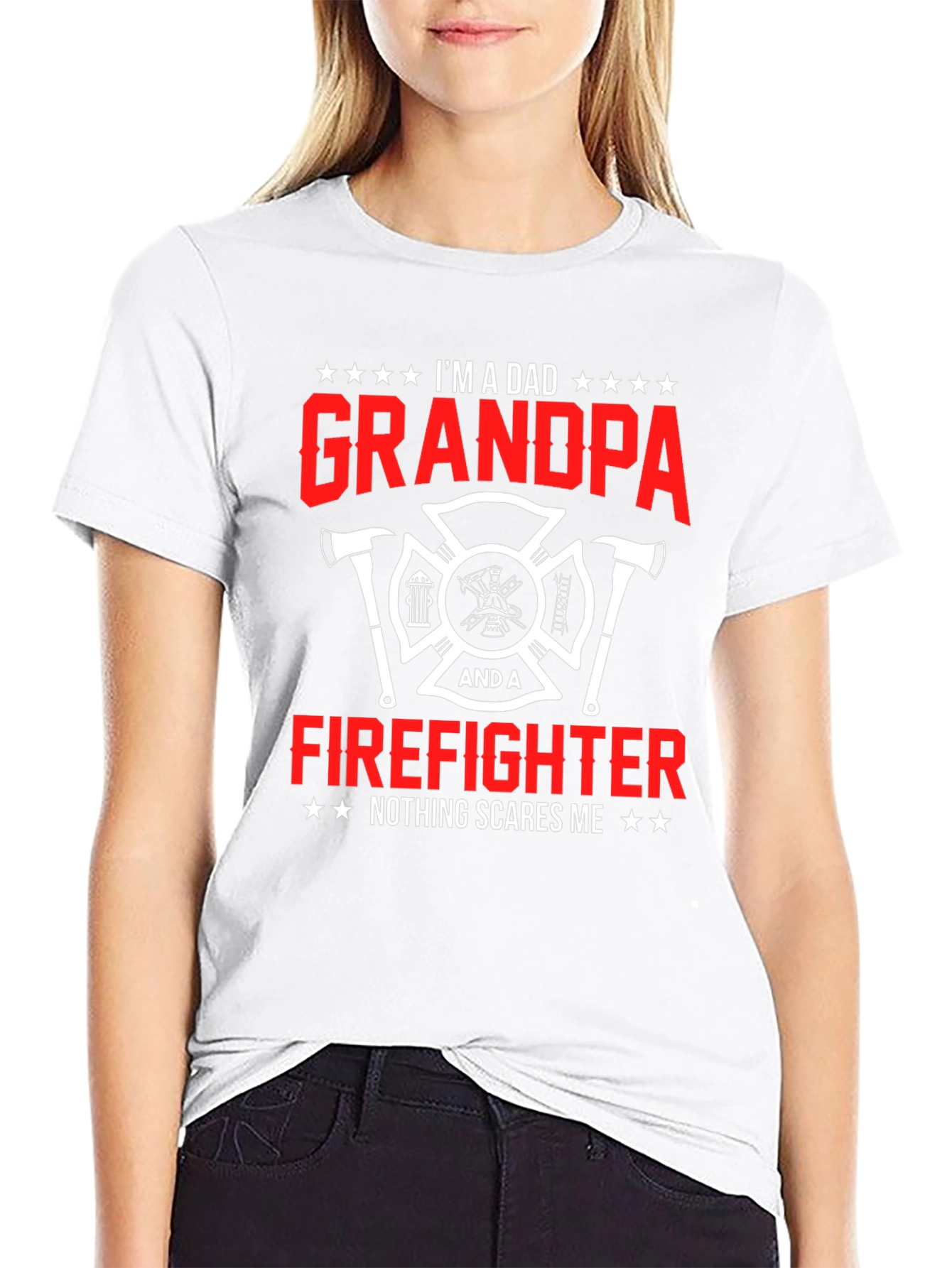 Dad Grandpa Firefighter T-Shirt