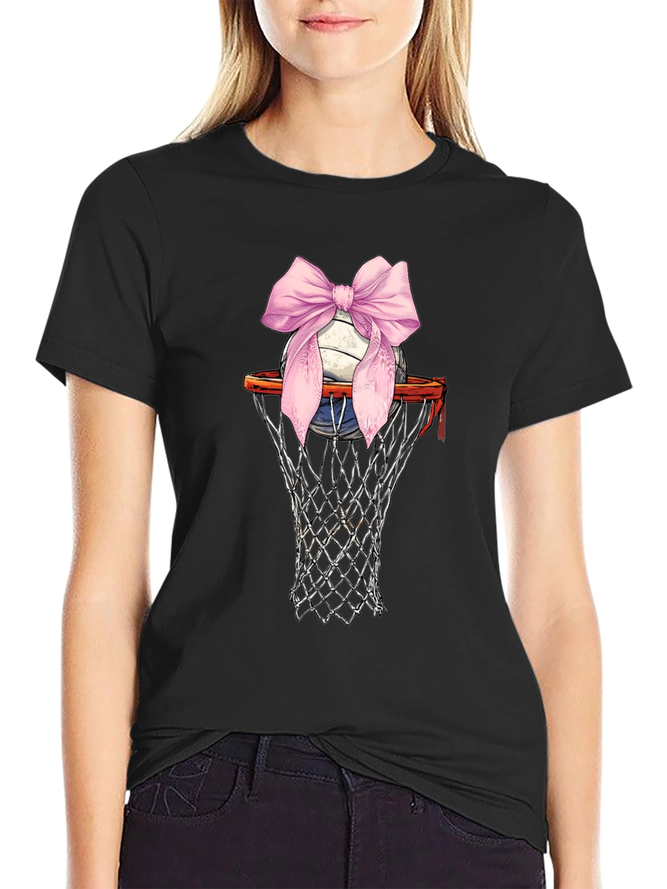 Volleyball Breast Cancer Awareness T-Shirt