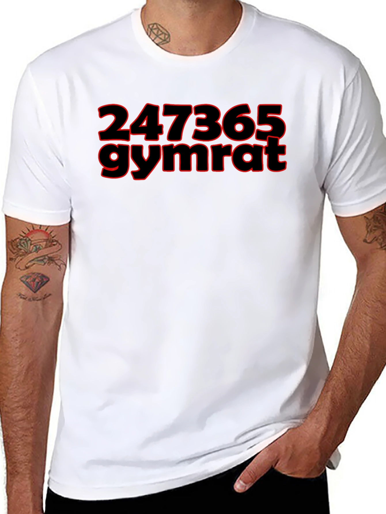 247365 Gymrat Black T-Shirt