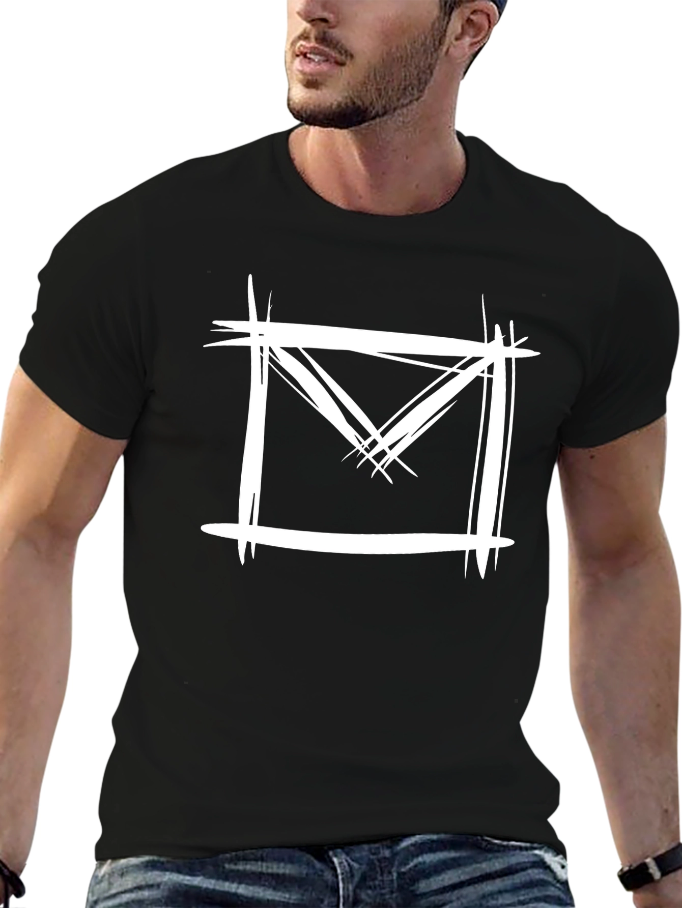 Abstract Square Graphic Tee