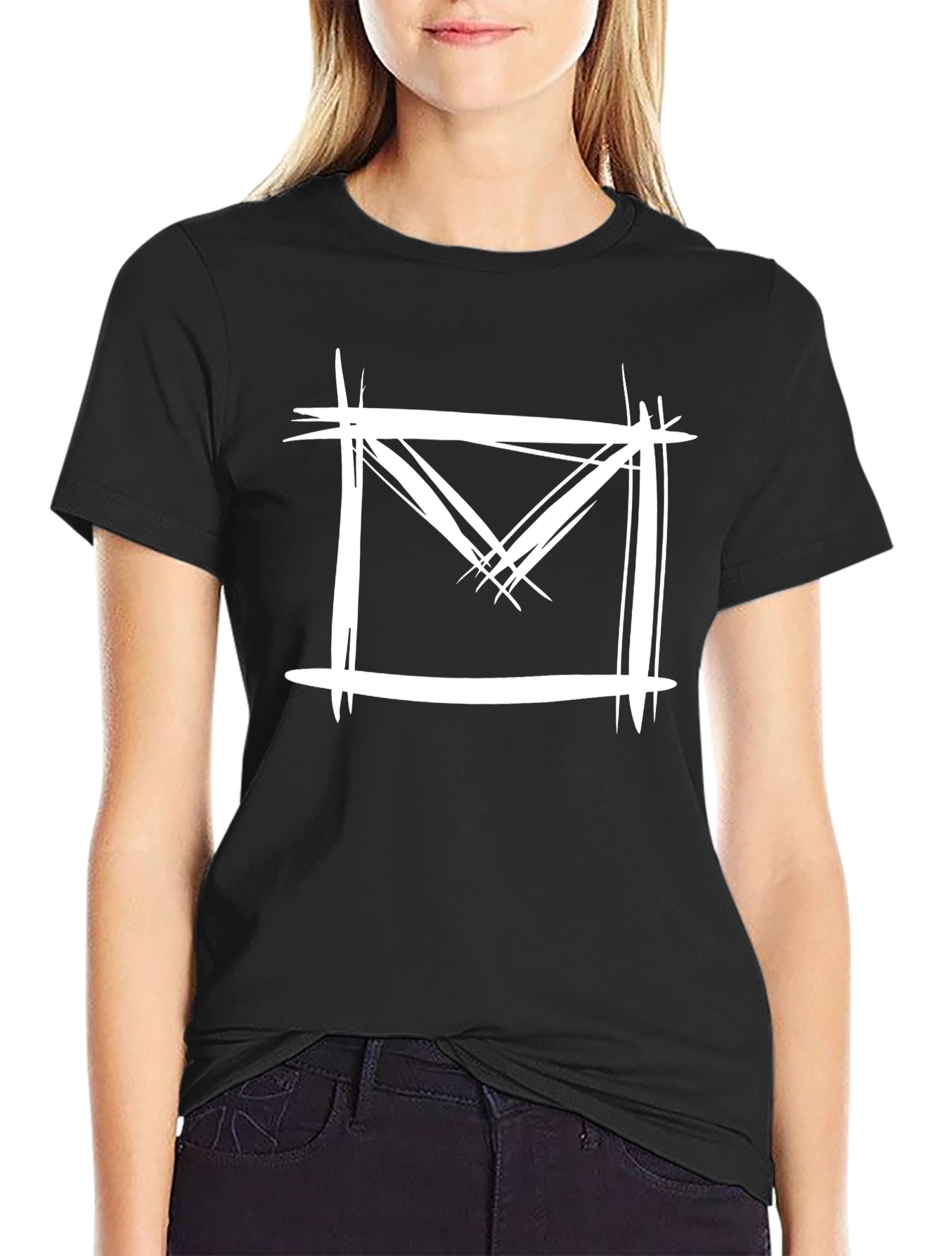 Abstract Square Graphic Tee
