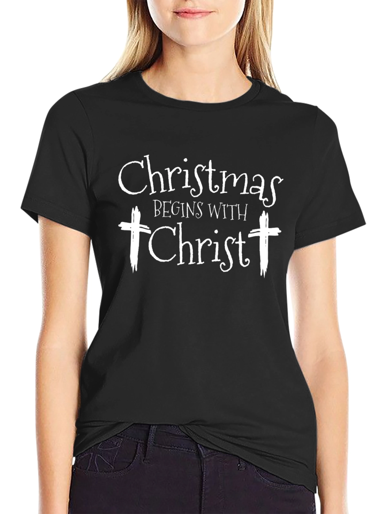 Christmas Begins With Christ T-Shirt