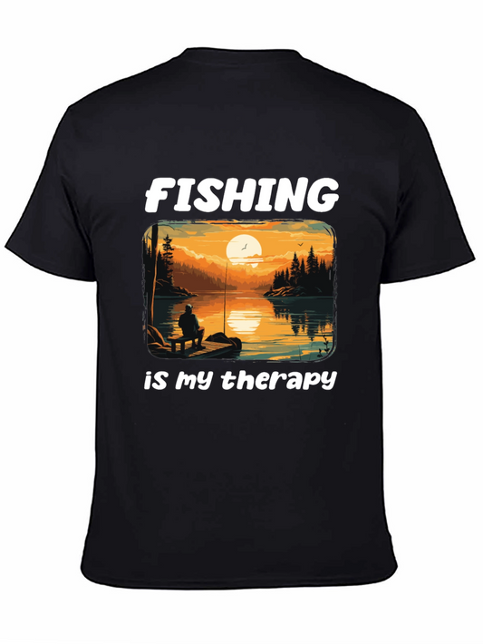 Fishing Therapy Graphic Tee