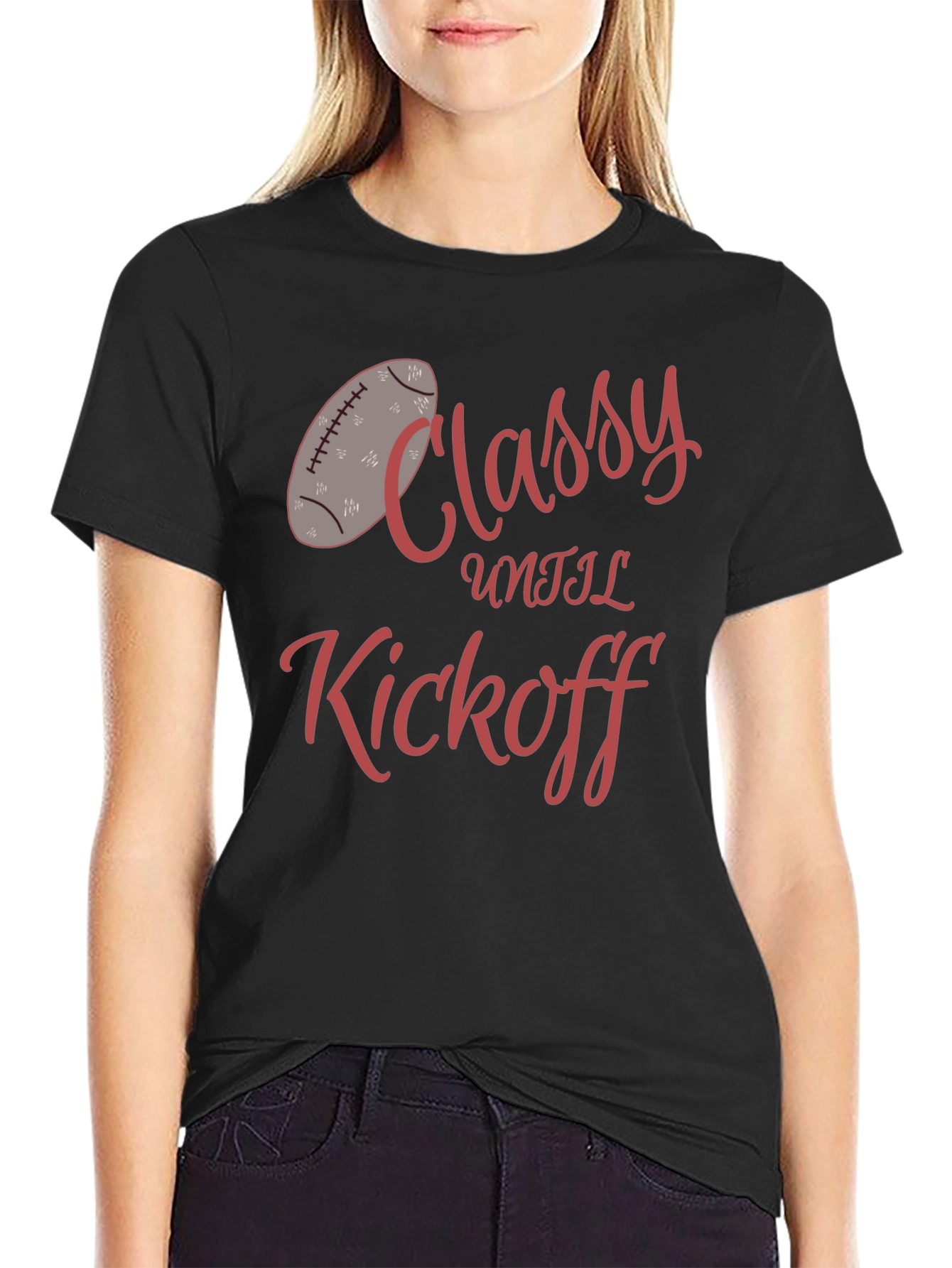 Classy Until Kickoff Graphic Tee