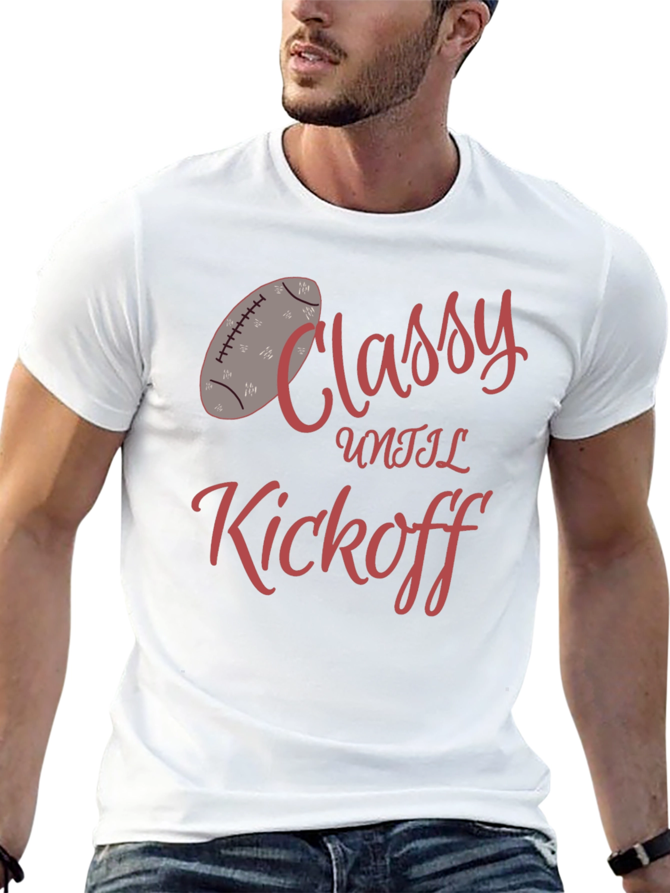 Classy Until Kickoff Graphic Tee